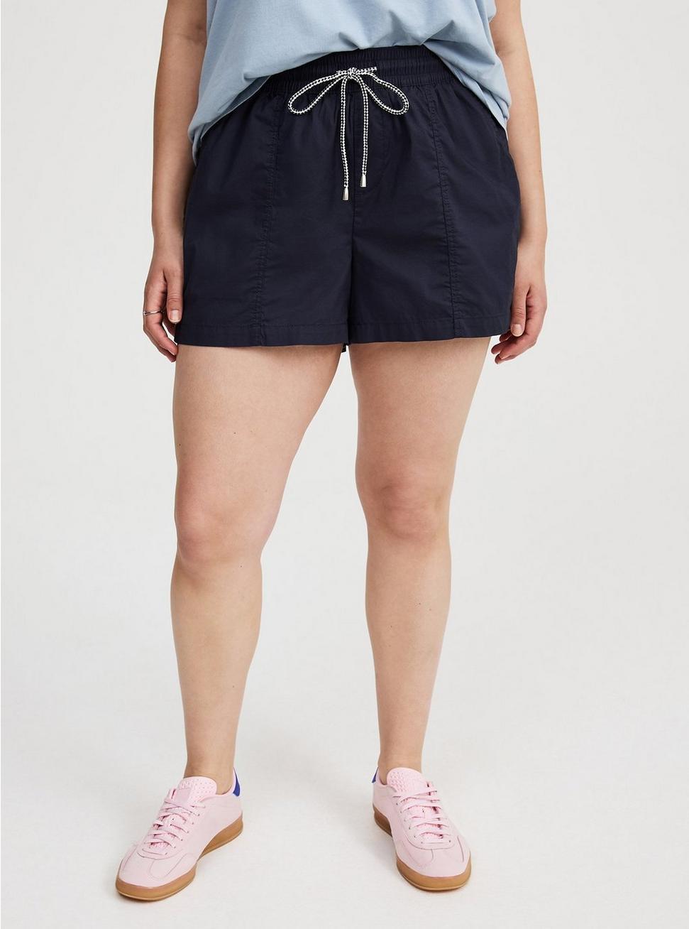 Pull-On High-Rise Poplin Yacht Short Product Image