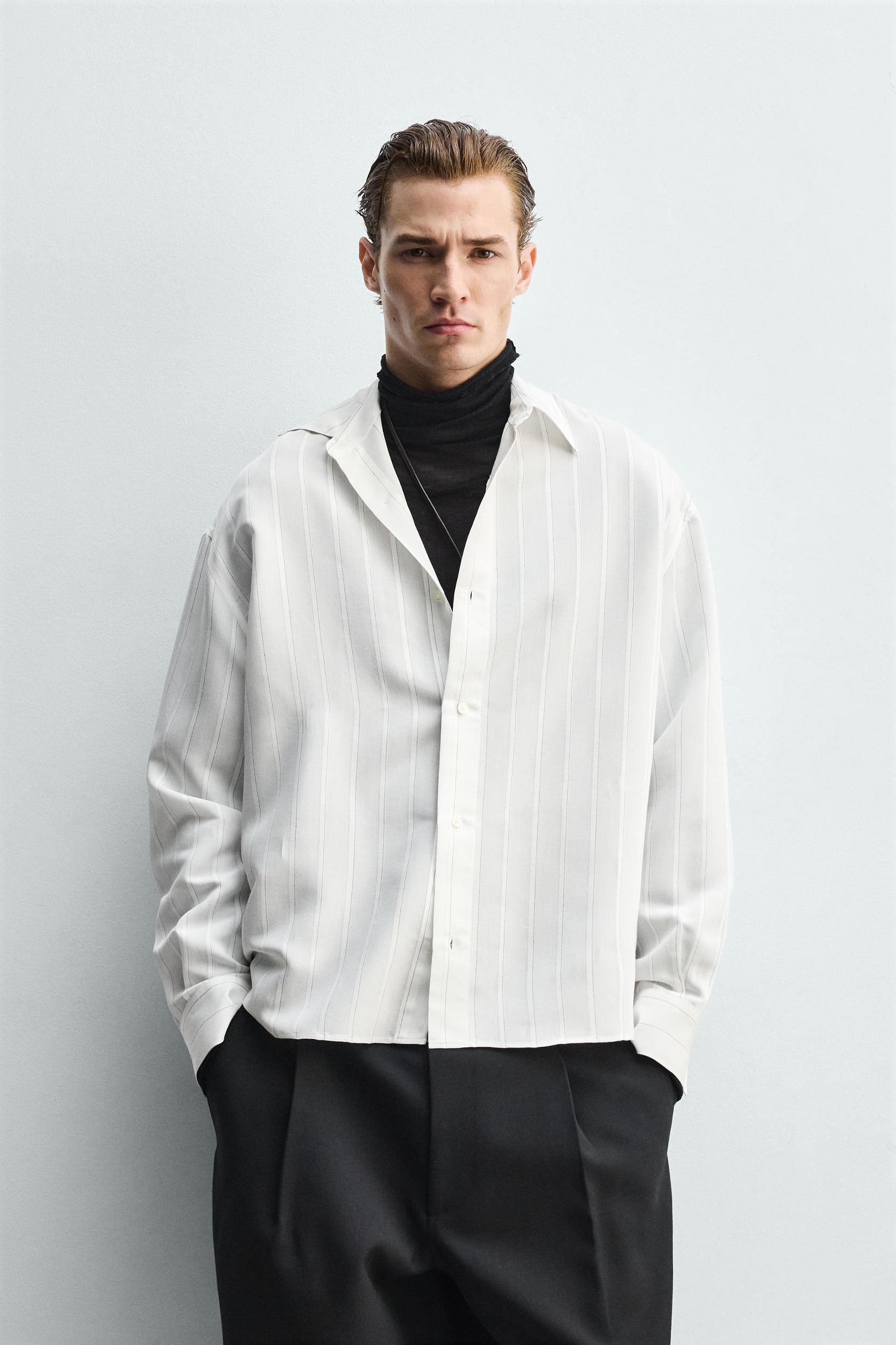 FLOWY STRIPED SHIRT Product Image