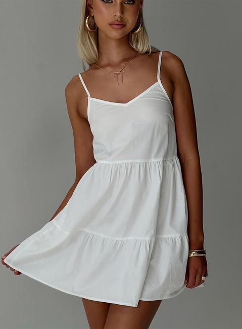 Zorion Mini Dress White Product Image