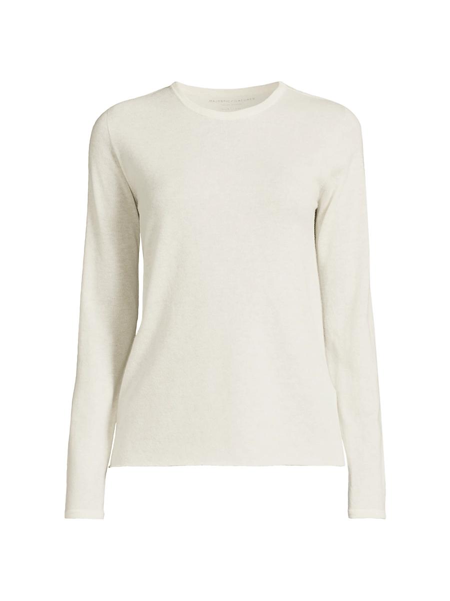 Womens Cashmere Crewneck Sweater Product Image