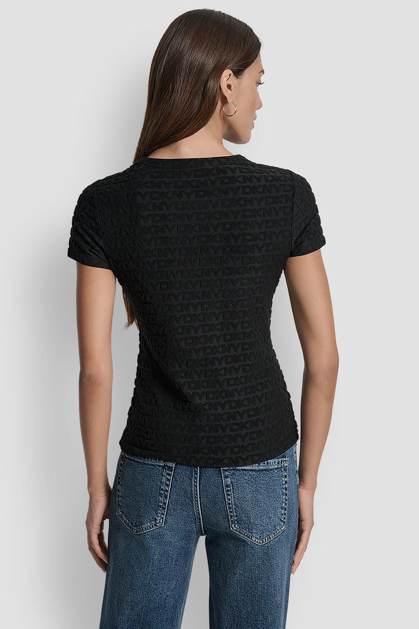 LOGO JACQUARD SHORT SLEEVE CREW NECK TEE Product Image