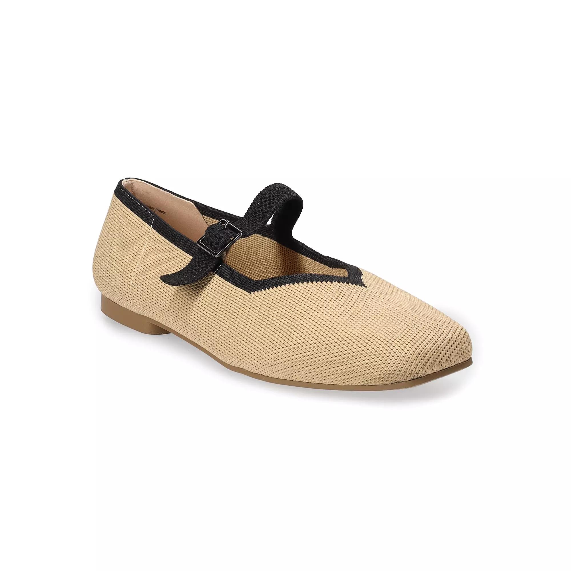 Croft & Barrow Square Toe Women's Mary Janes, Size: 9, Brown Product Image