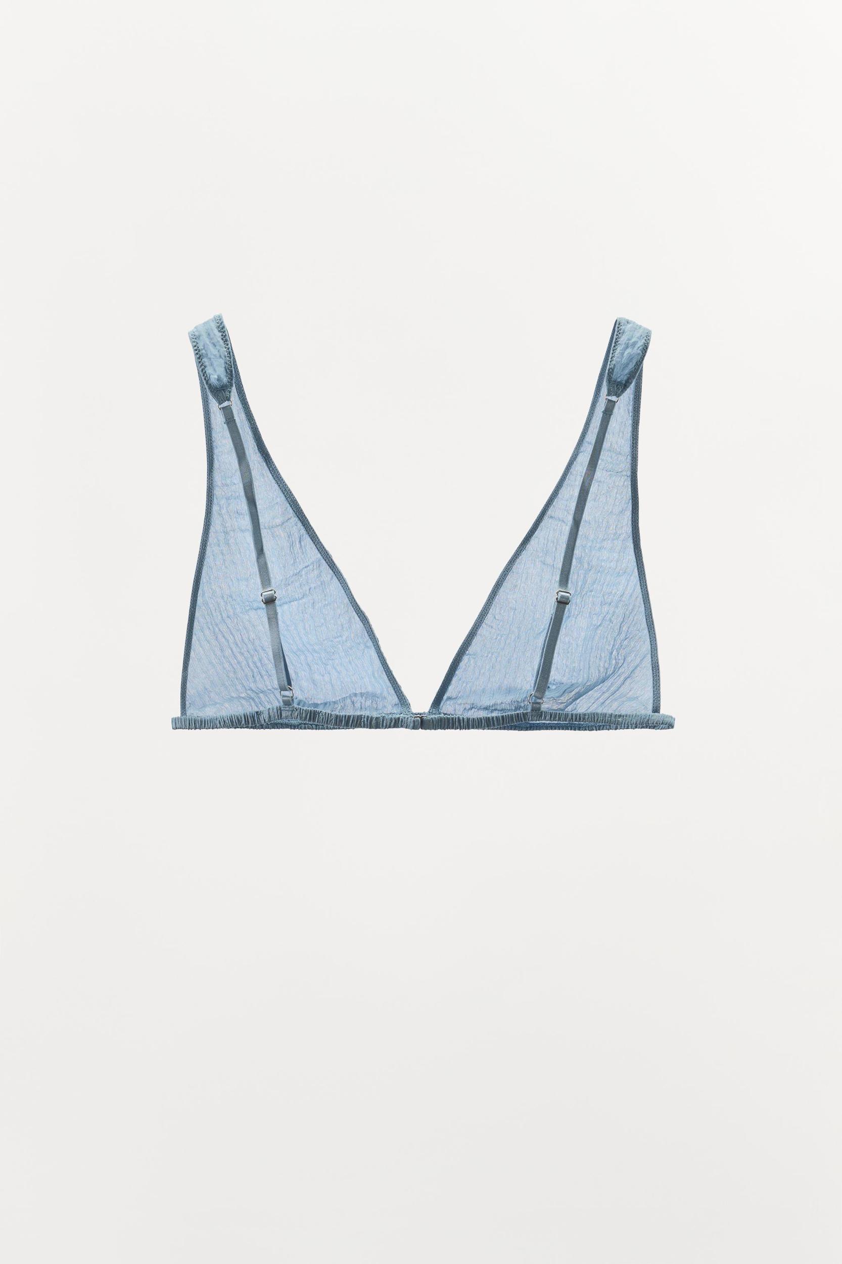 LIMITED EDITION 100% SILK CRINKLE EFFECT BRALETTE Product Image