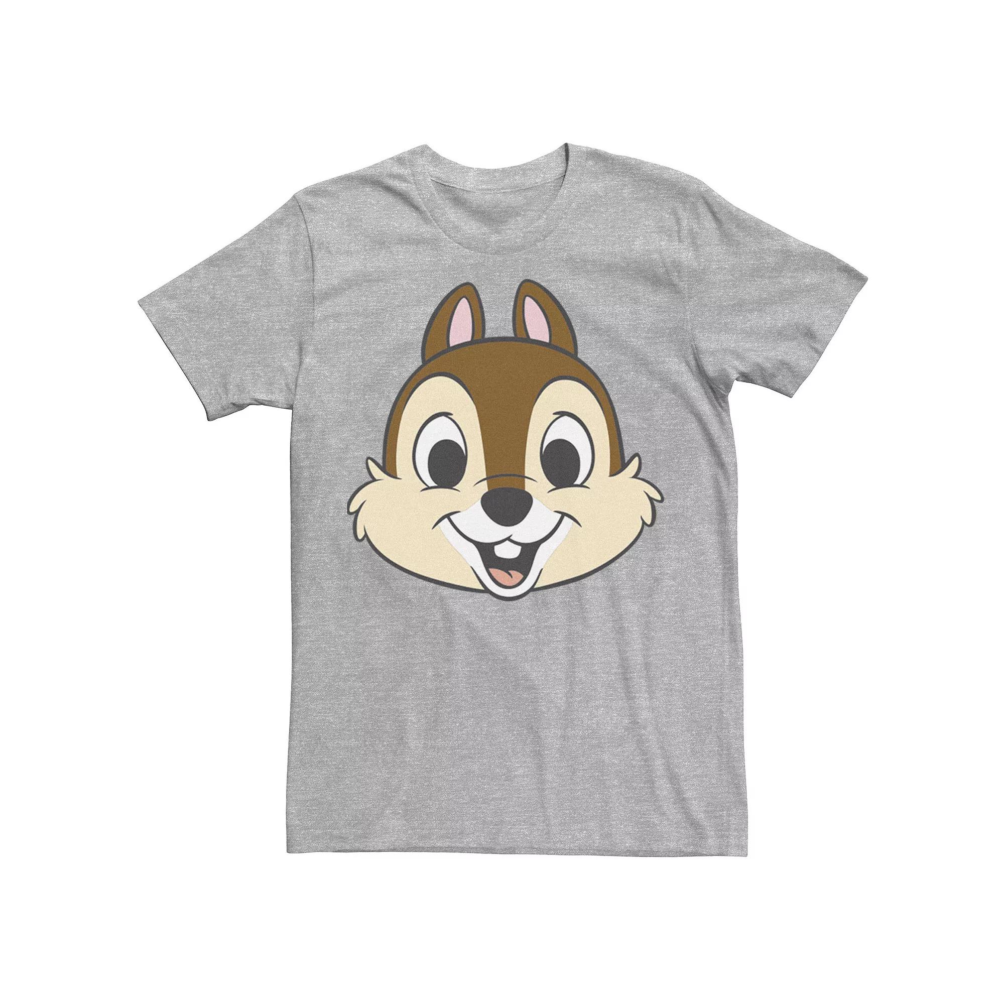 Disney's Chip And Dale Chip With Transparent Cheeks Men's Tee,  Product Image