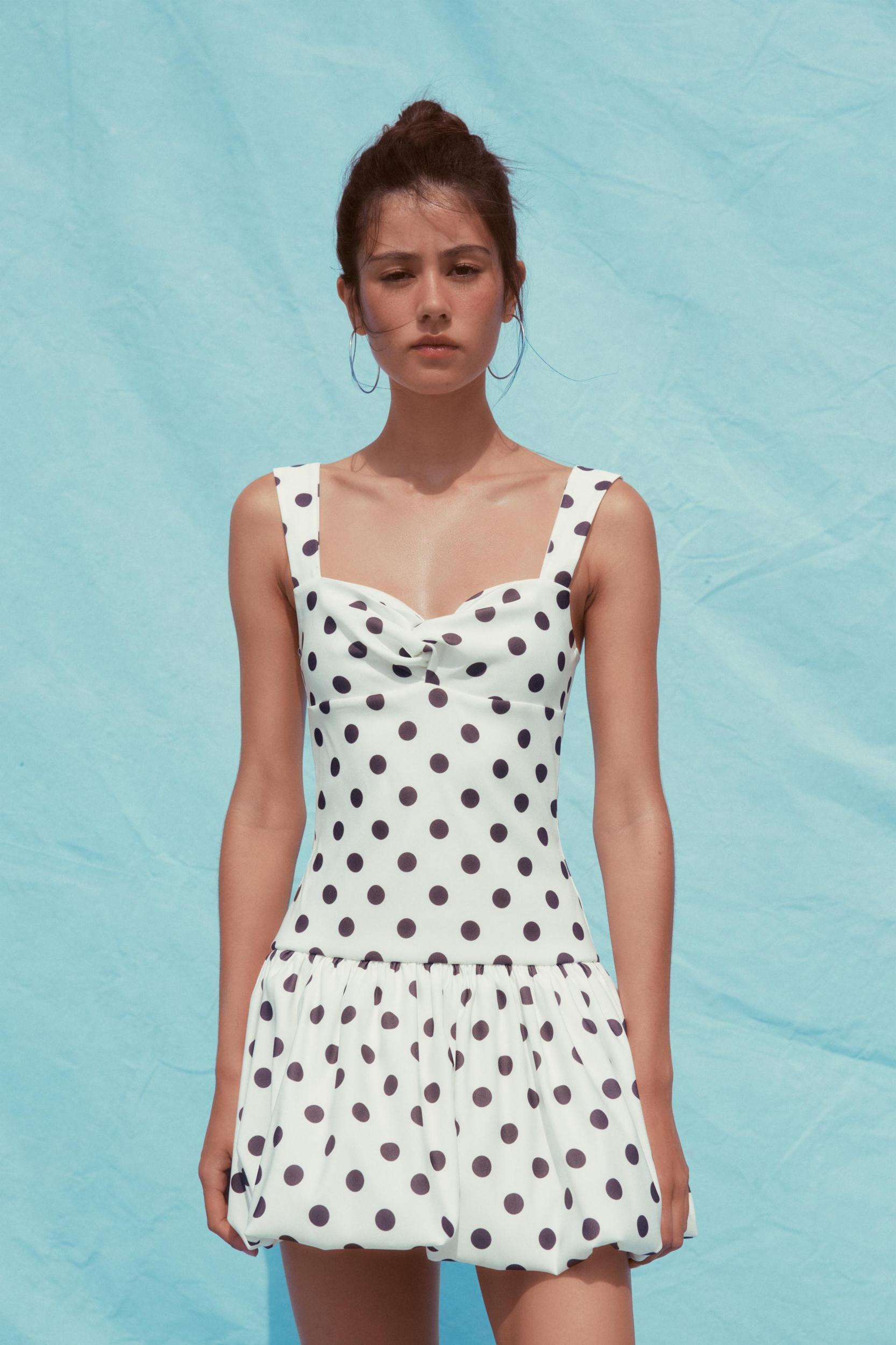 POLKA DOT BALLOON DRESS Product Image