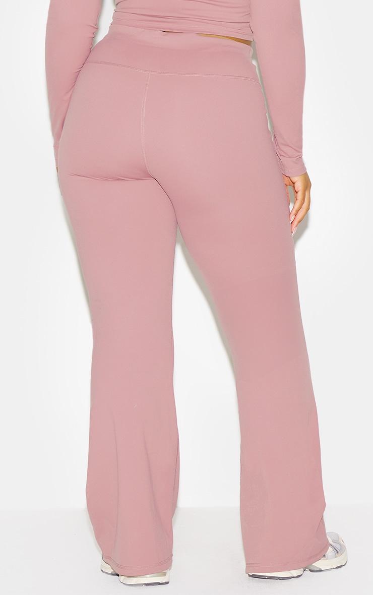 Mauve Sculpt Wrap Waist Yoga Pants Product Image