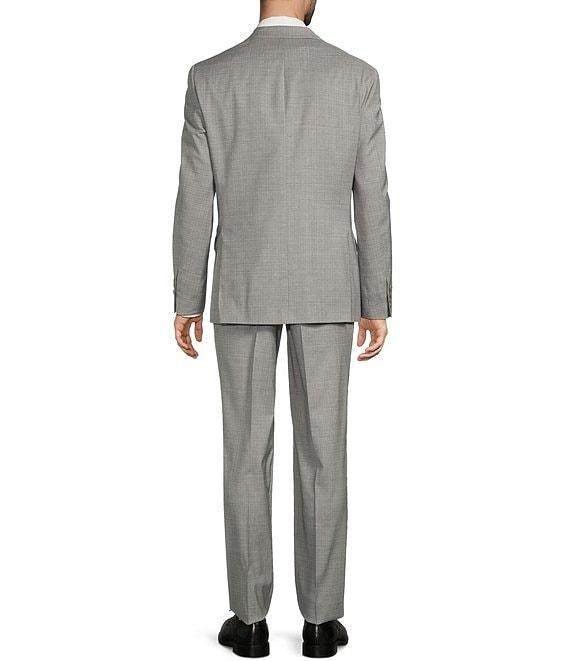 Hart Schaffner Marx Chicago Classic Fit Flat Front Fancy Solid 2-Piece Suit Product Image