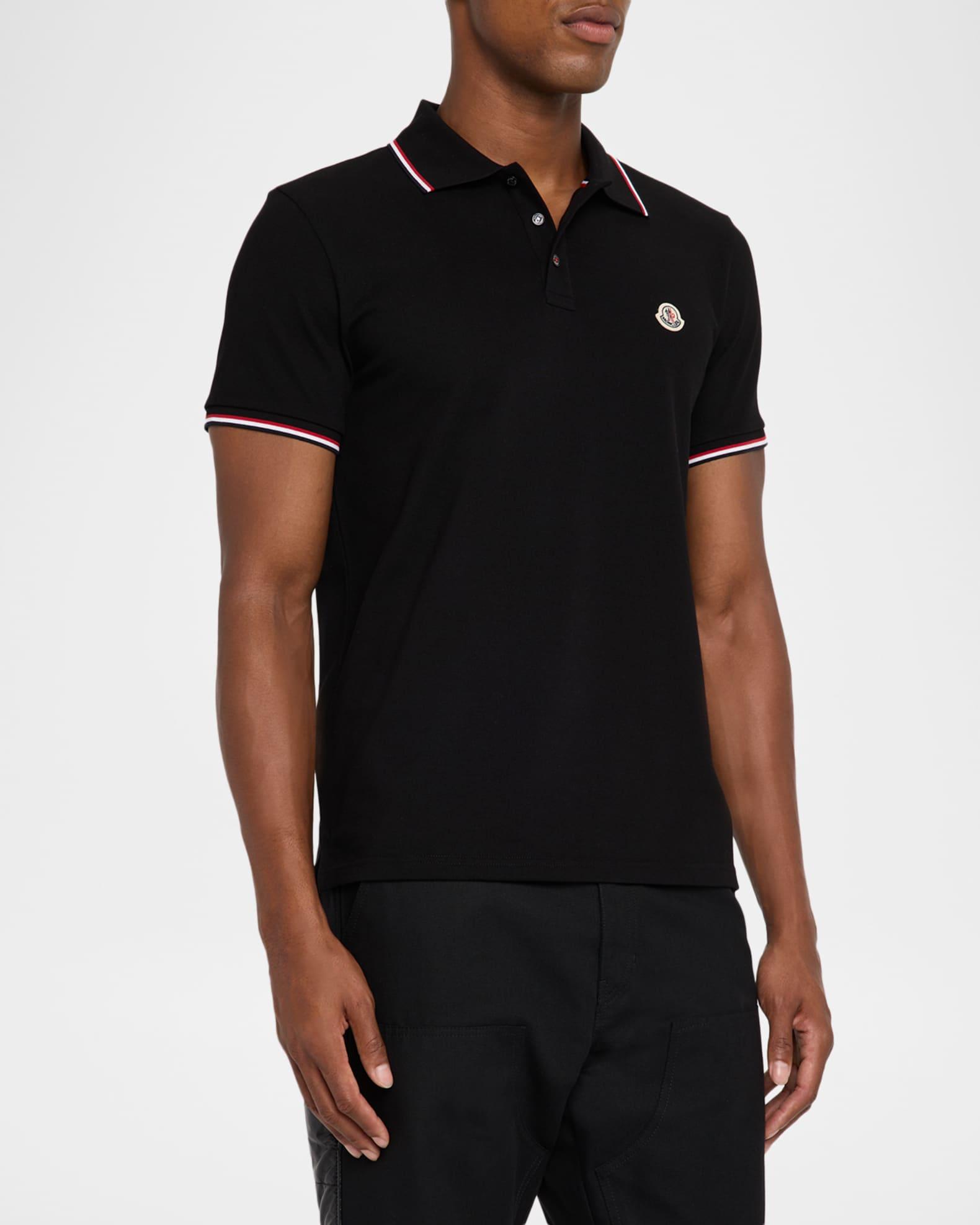 Men's Short Sleeve Polo with Contrast Sleeves Product Image