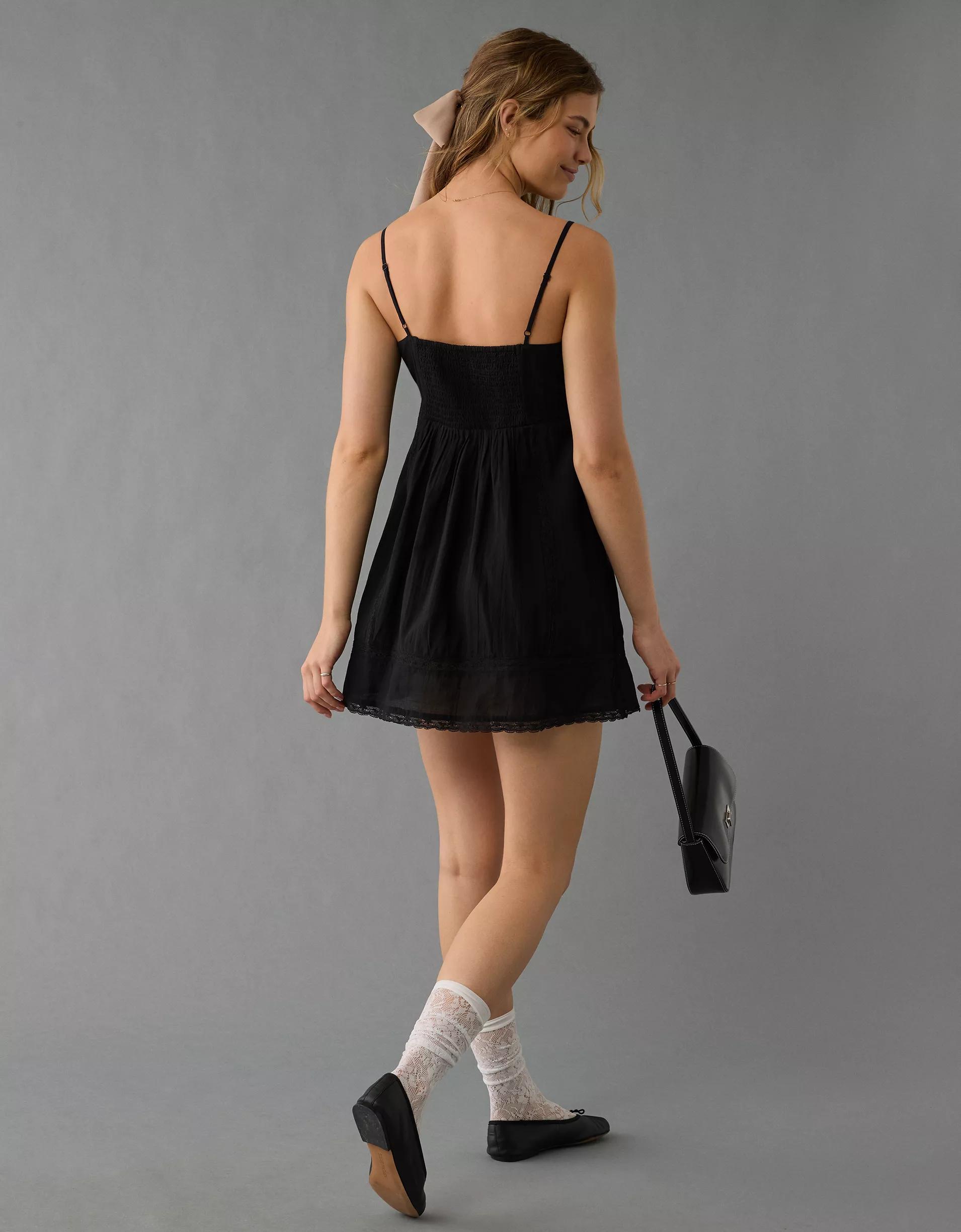 AE V-Neck Pintuck Mini Dress Product Image