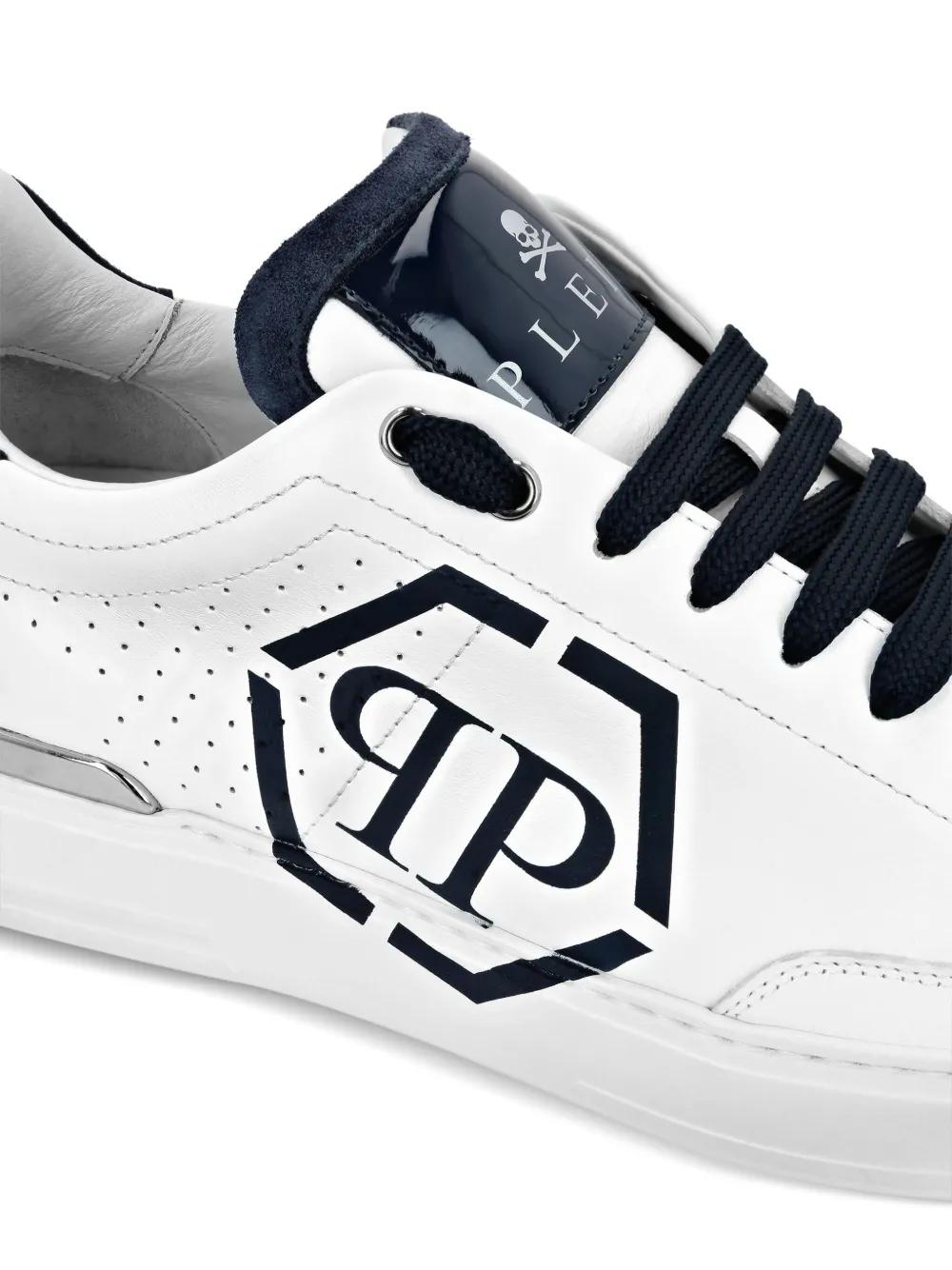 Hexagon leather sneakers Product Image