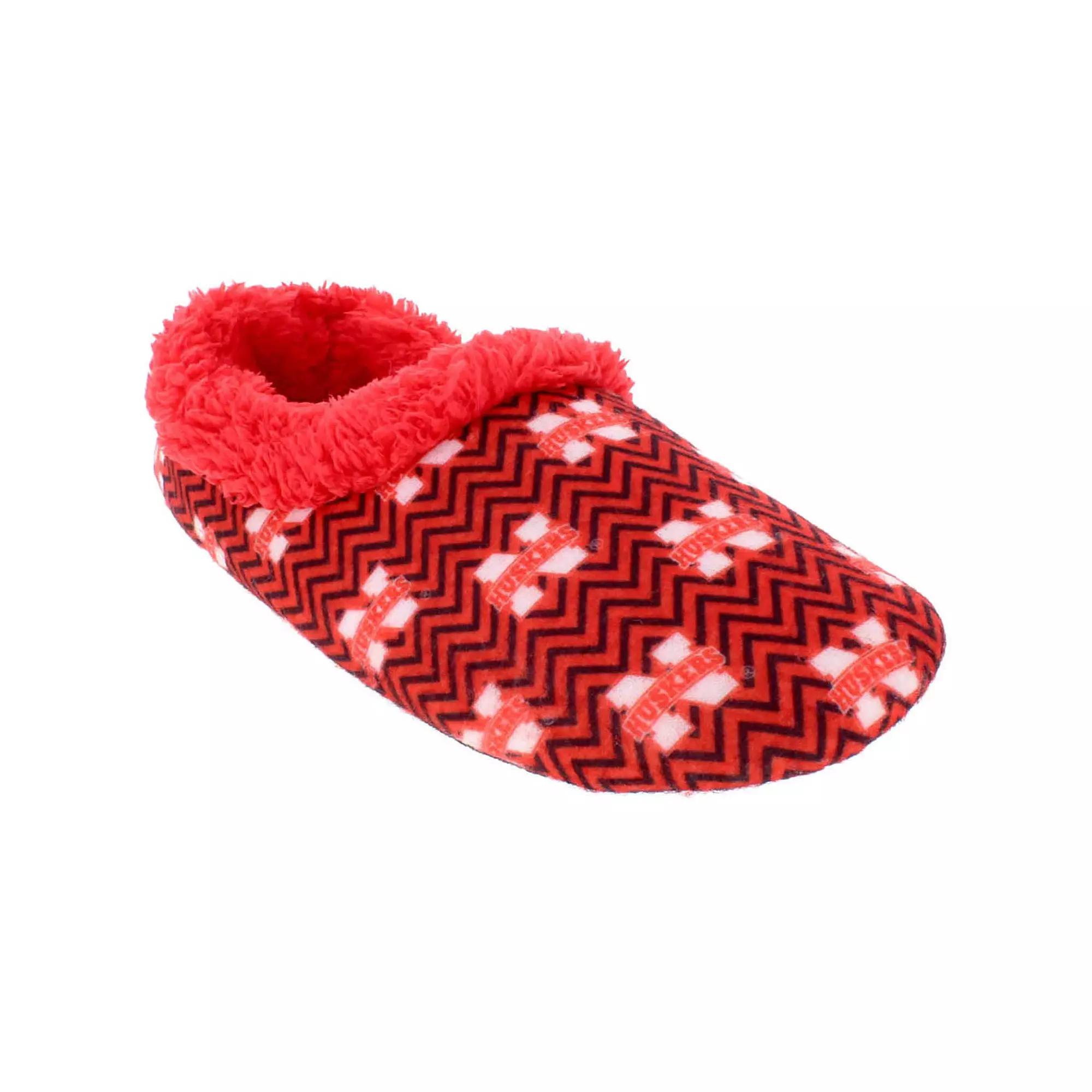 Nebraska Cornhuskers Womens Chevron Slippers Product Image