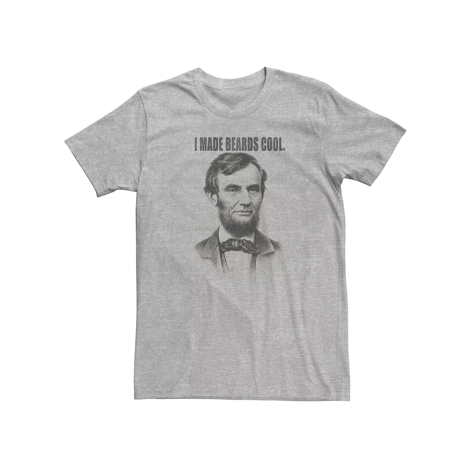 Big & Tall Abraham Lincoln I Made Beards Cool Tee, Boy's,  Product Image