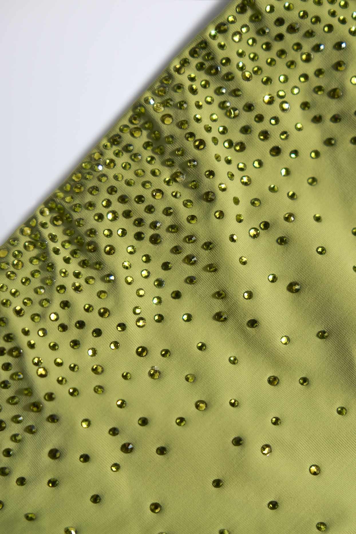 Embellished Cut-Out Swimsuit in Olive Green Product Image