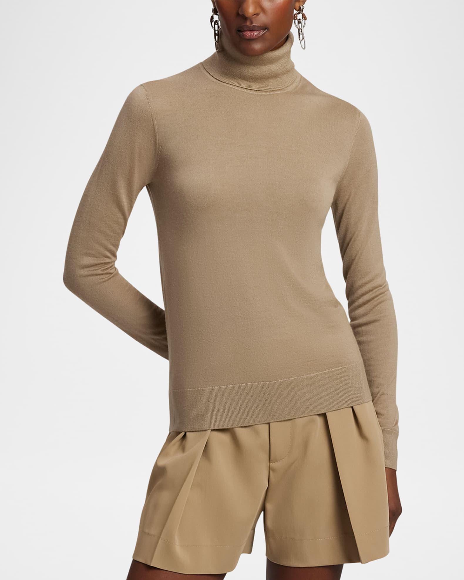 Cashmere Jersey Turtleneck Sweater Product Image