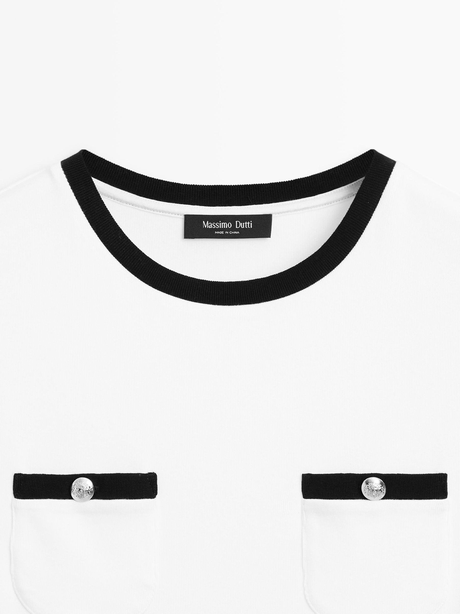 Short sleeve T-shirt with pocket details Product Image