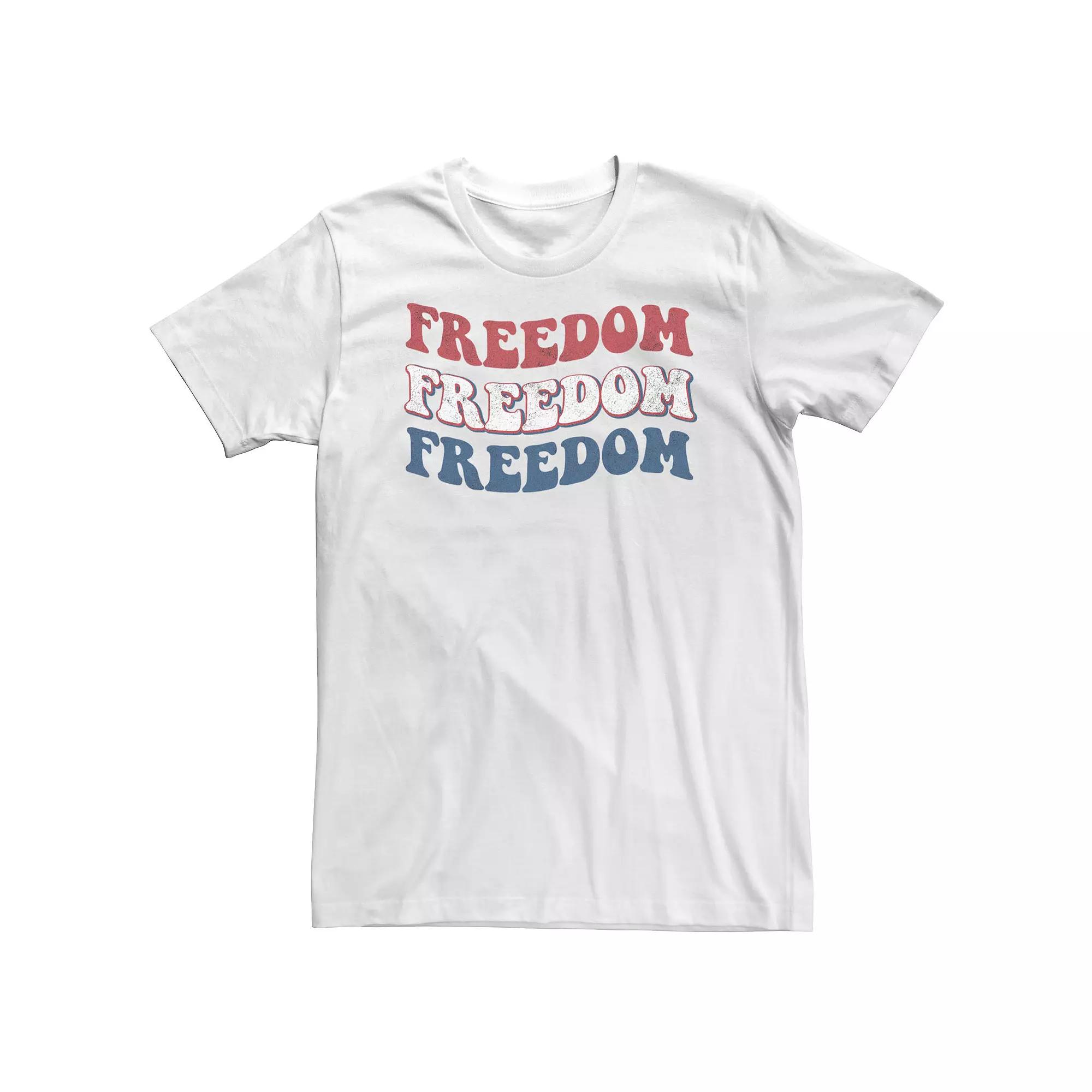 Big & Tall Fifth Sun Freedom Red, White & Blue Word Stack Tee, Men's, Size: 5XL Product Image