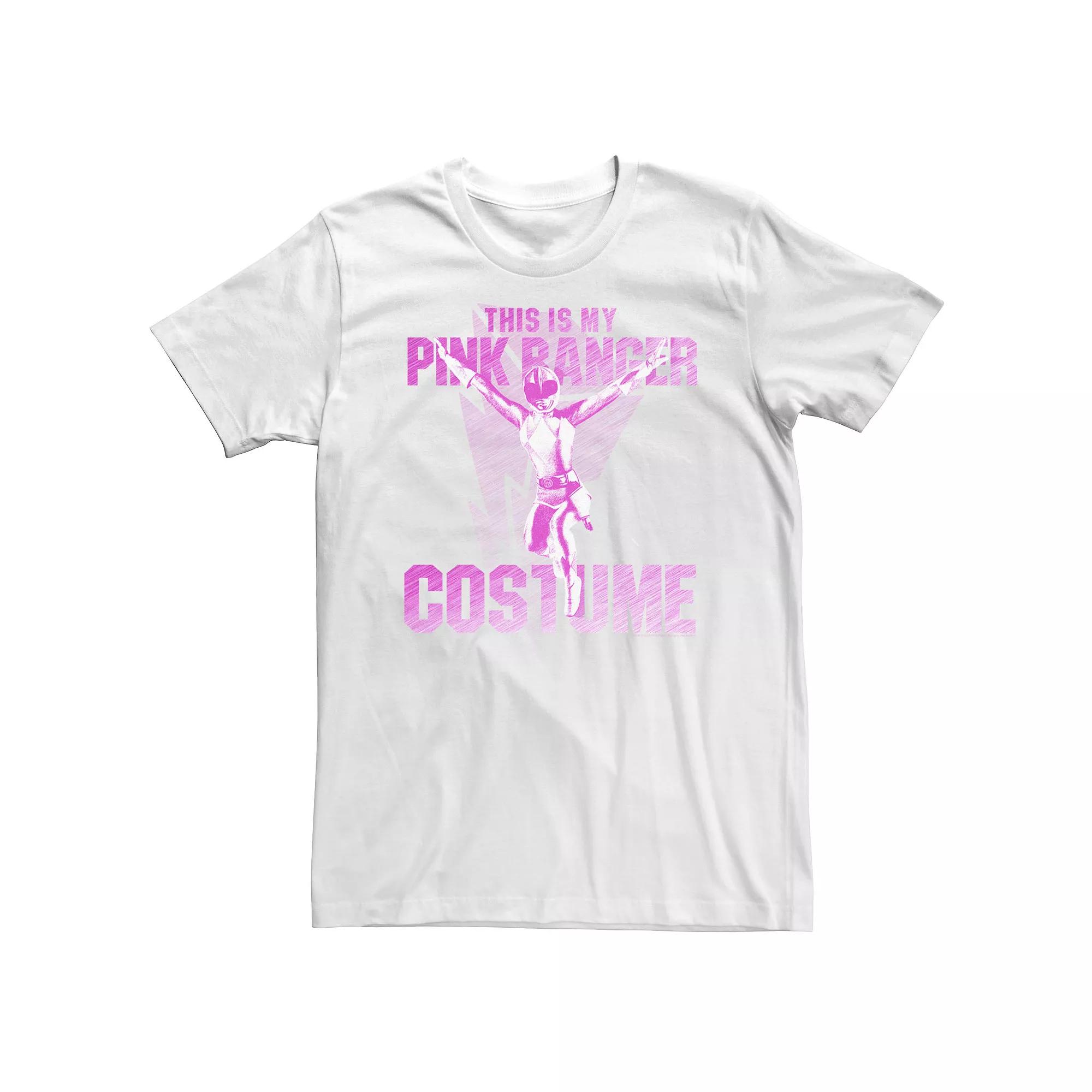 Men's Power Rangers This Is My Pink Ranger Costume Tee, Boy's,  Product Image
