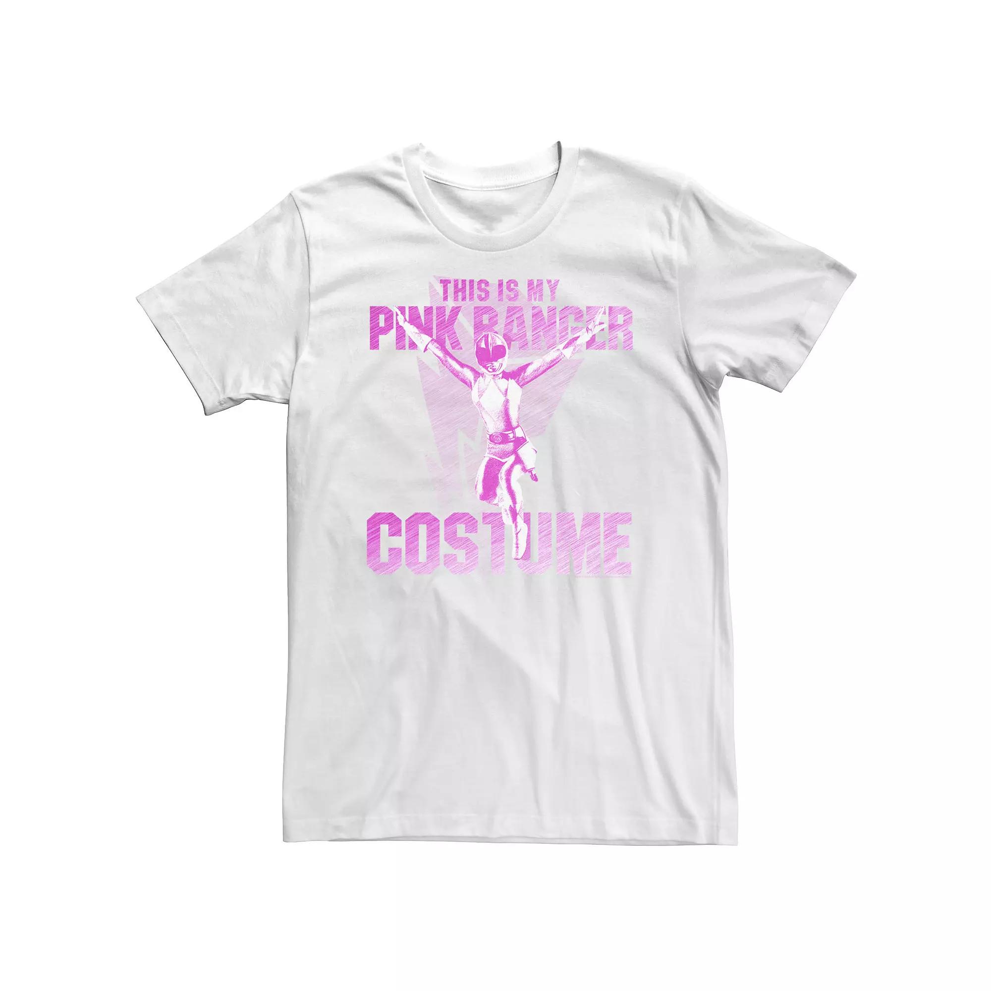 Men's Power Rangers This Is My Pink Ranger Costume Tee, Boy's,  Product Image