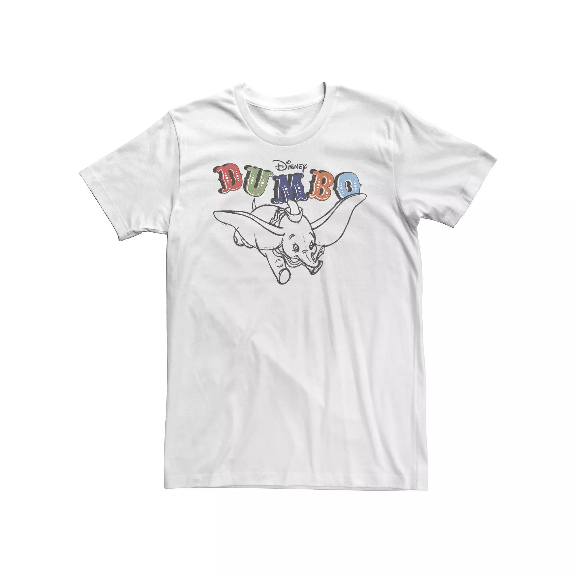 Big & Tall Disney Dumbo Retro Flying Circus Title Tee, Men's,  Product Image