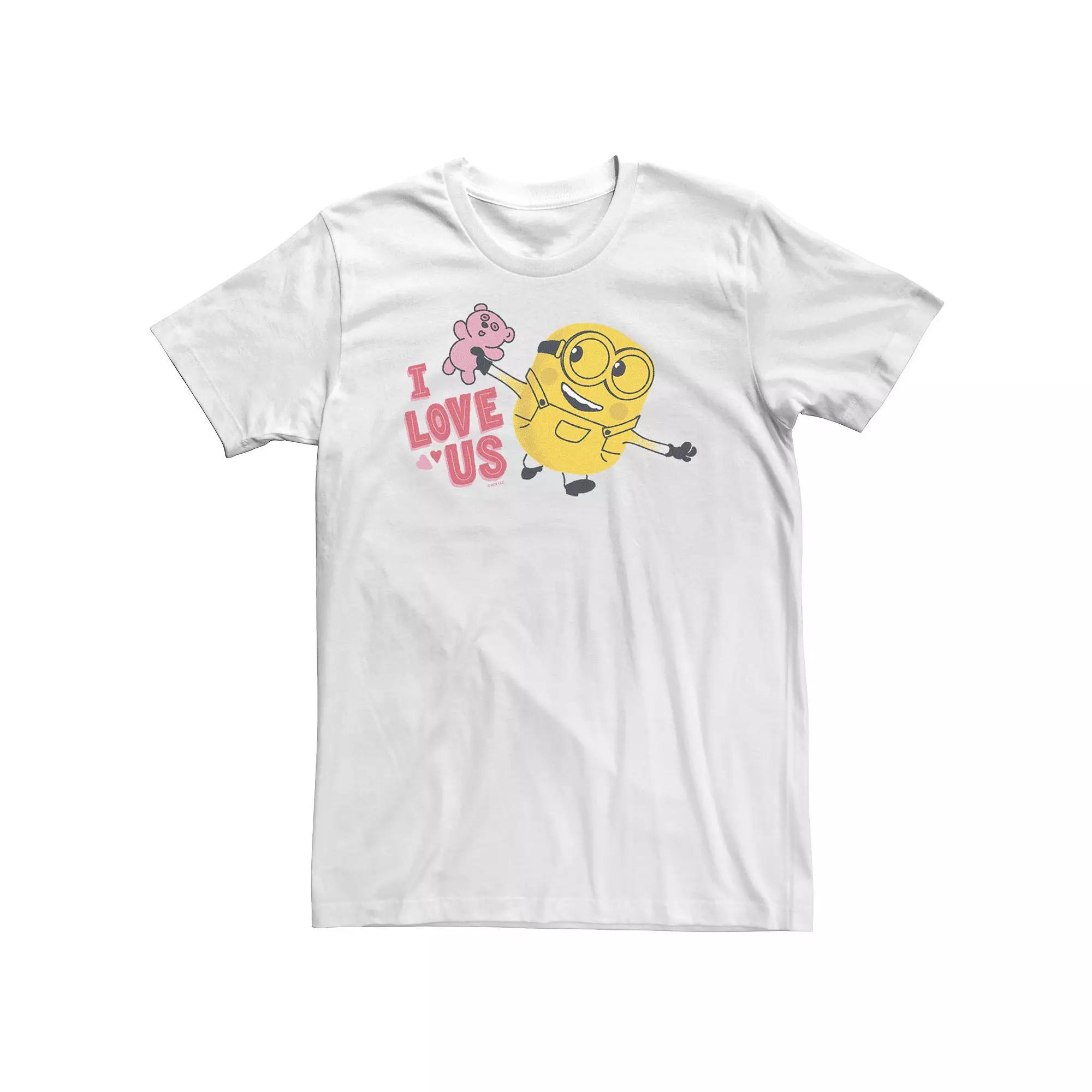 Big & Tall Despicable Me Minions Valentine's Day I Love Us Bear Tee, Men's,  Product Image