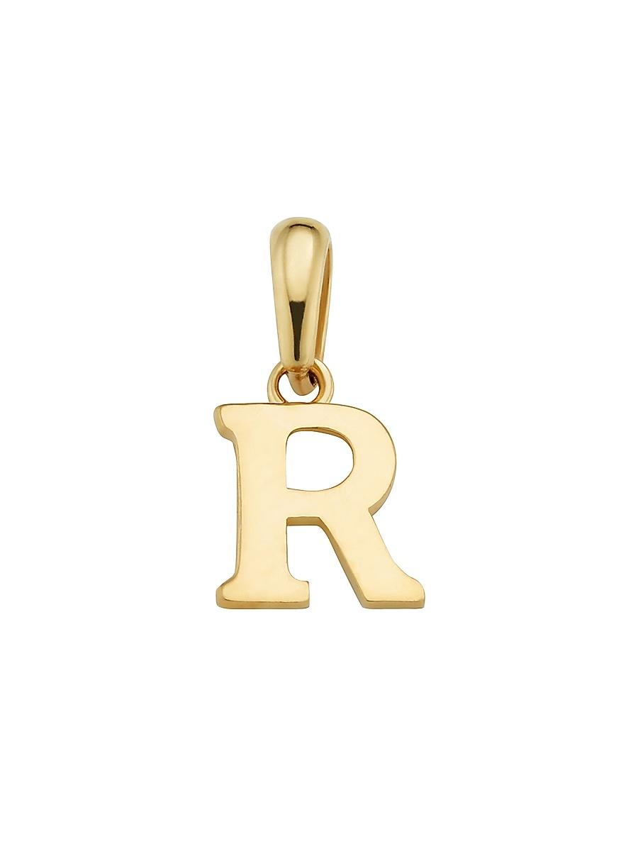 Womens 14K Yellow Gold My Letter Initial Pendant Charm Product Image