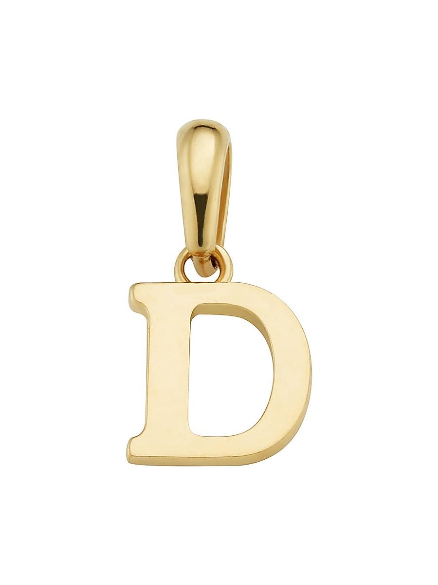 Womens 14K Yellow Gold My Letter Initial Pendant Charm Product Image