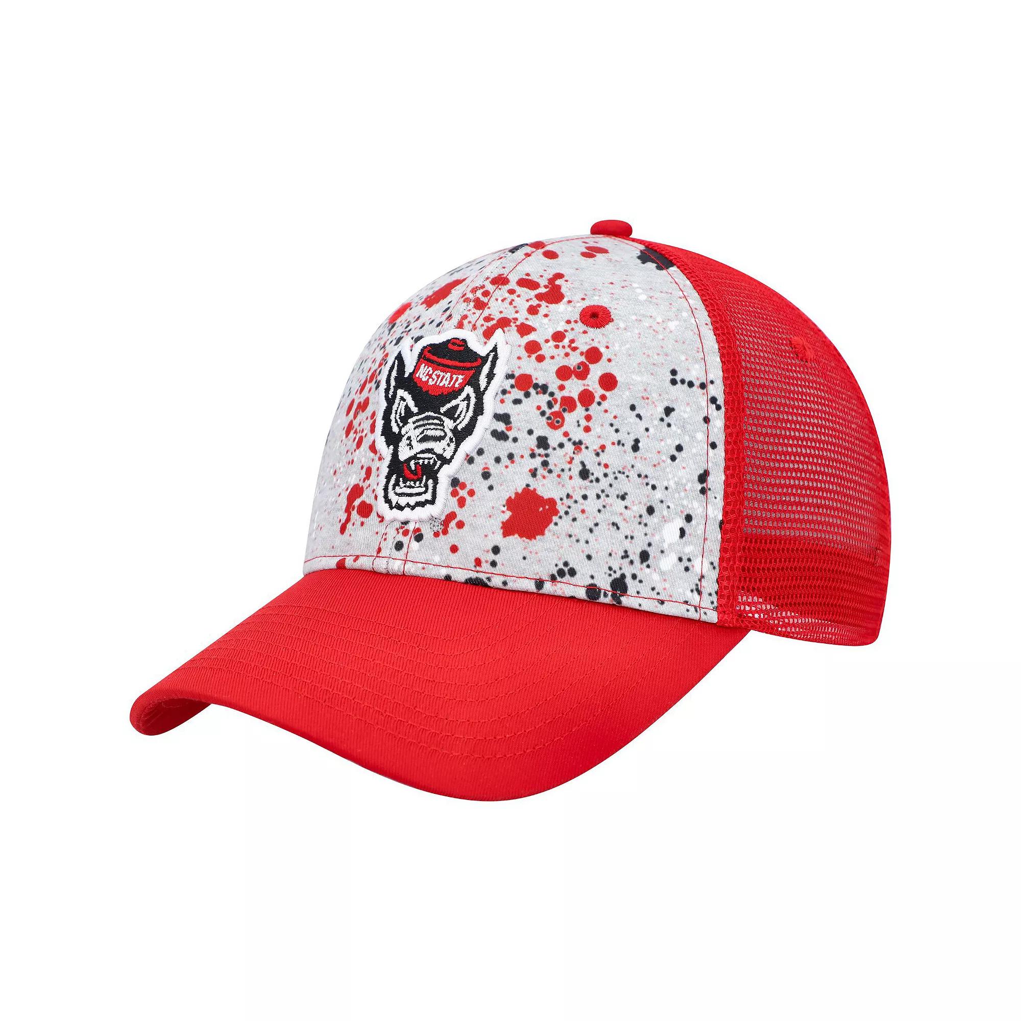 Men's Colosseum  Gray/Red NC State Wolfpack Love Fern Trucker Snapback Hat, Nst Grey Product Image
