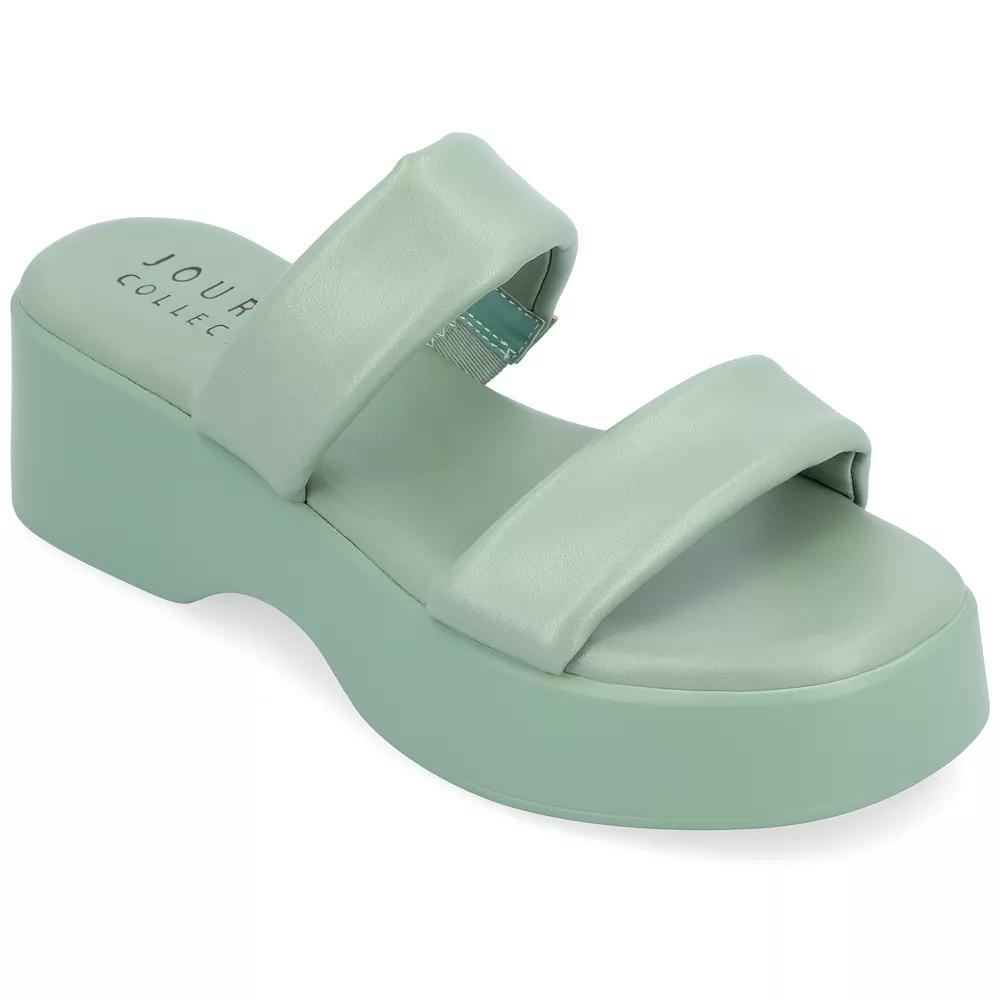 Journee Veradie Women's Slide Platform Sandals,  Product Image