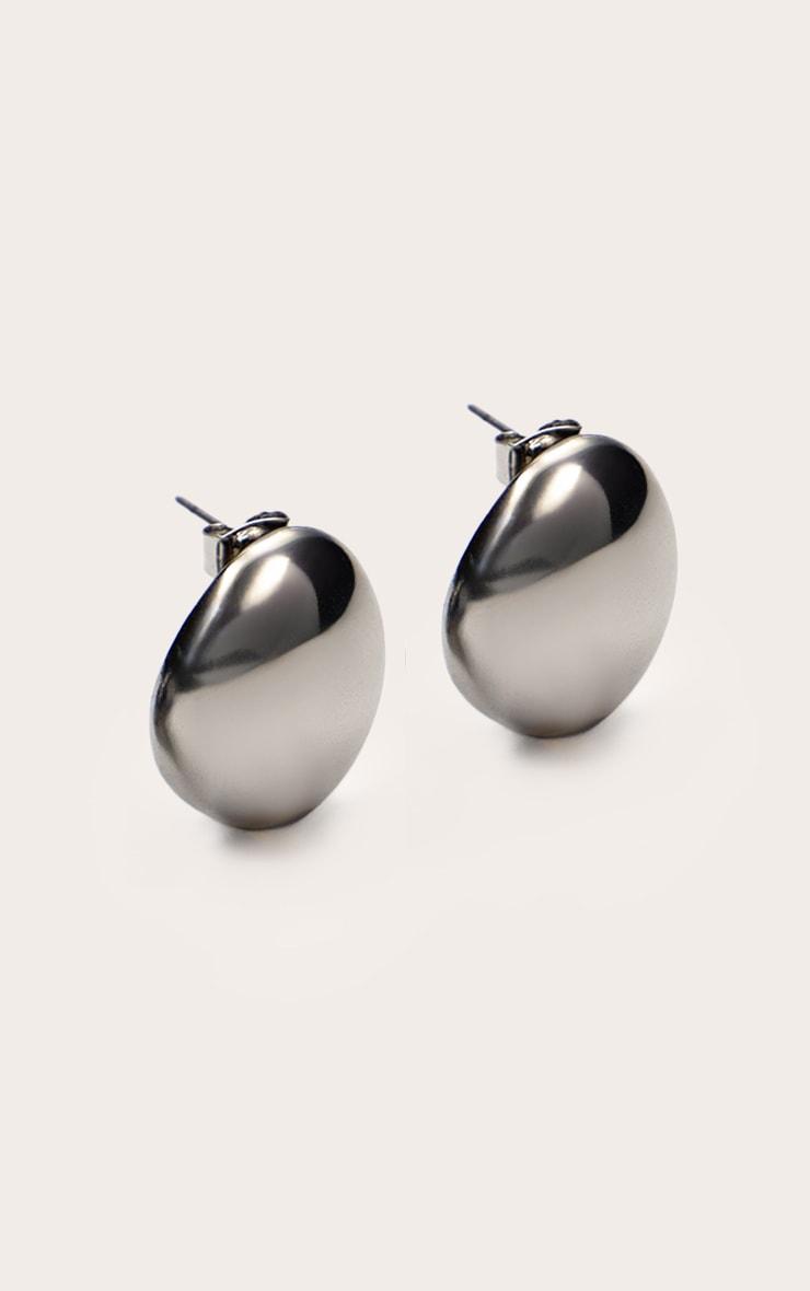 Silver Mini Pebble Stud Earring Product Image