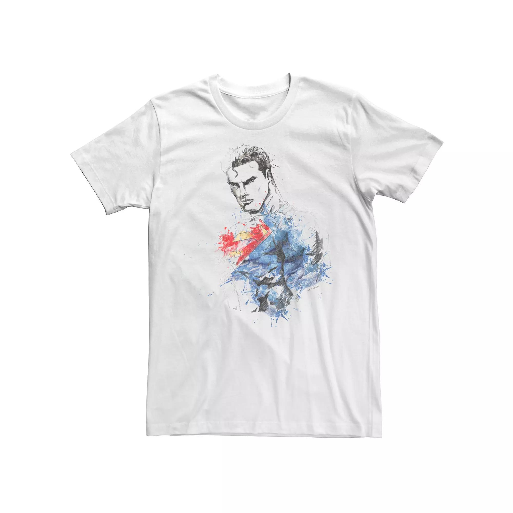 Men's Superman Color Sketch Graphic Tee,  Product Image