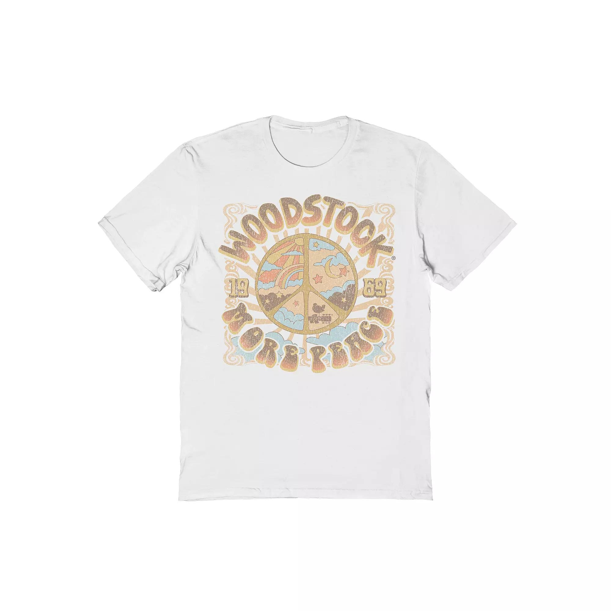 Men's Woodstock Graphic Tee, Size: Medium, White Product Image