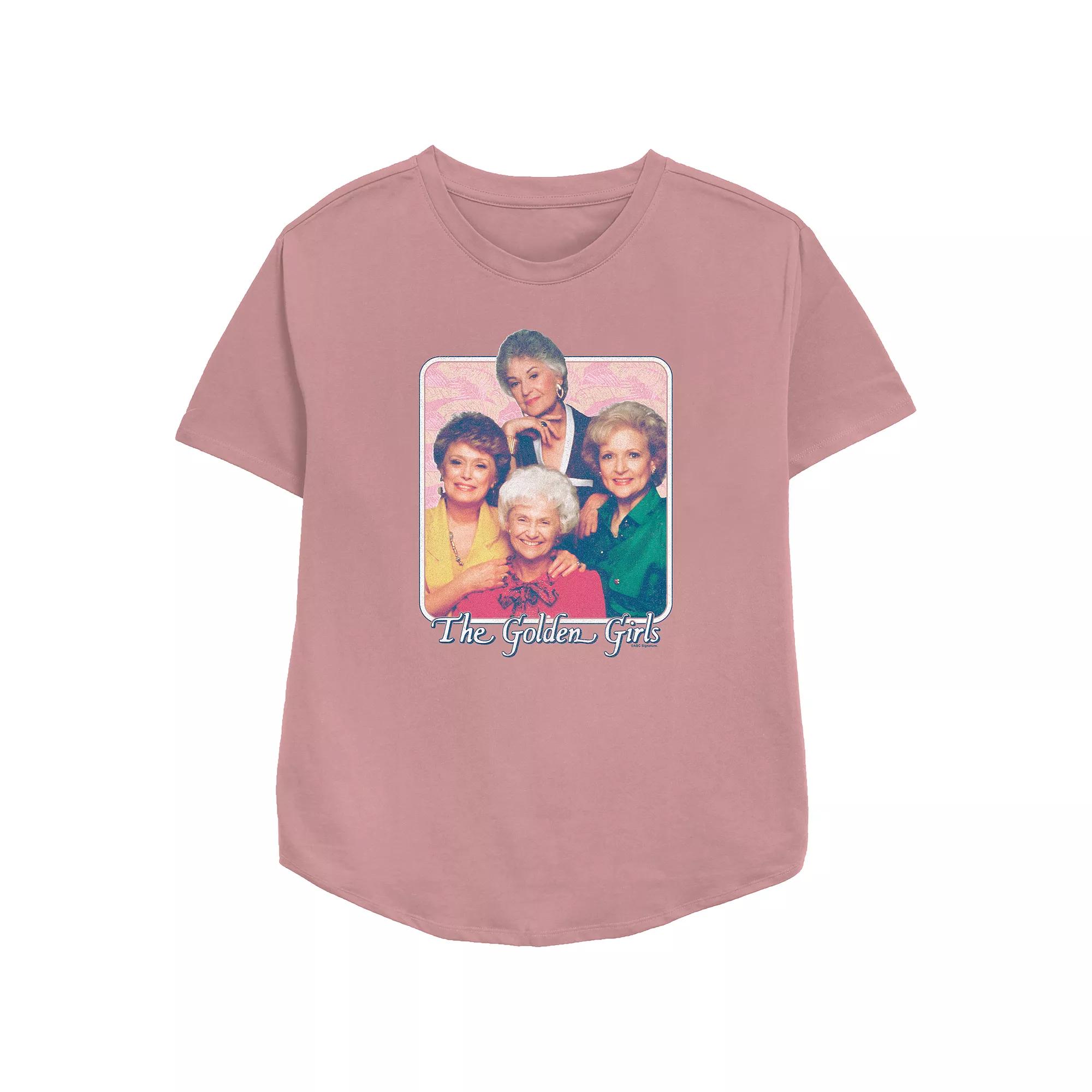 Women's The Golden Girls Portrait Relaxed Fit Graphic Tee,  Product Image