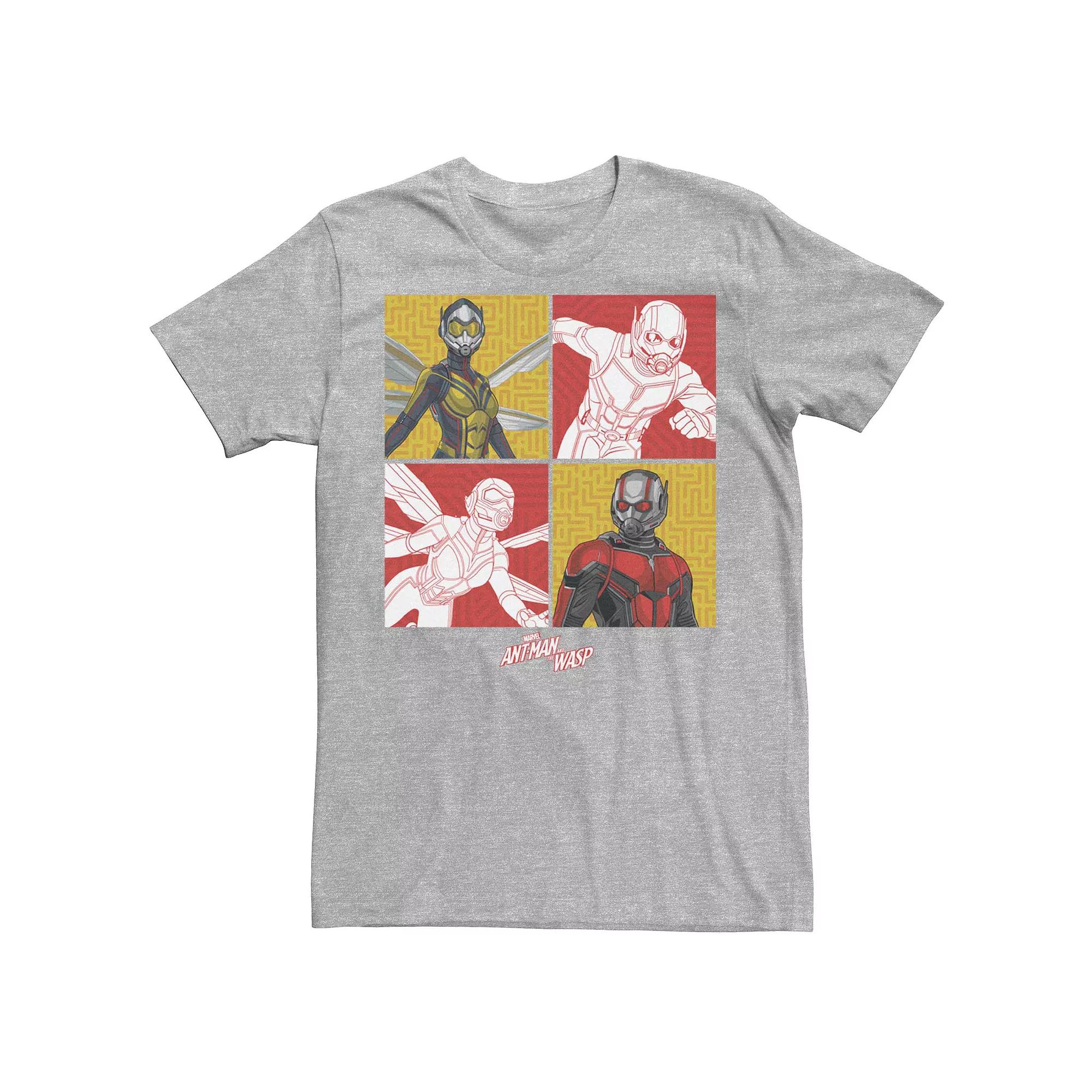 Men's Marvel Ant-Man And The Wasp Square Pop Poster Tee Shirt,  Product Image