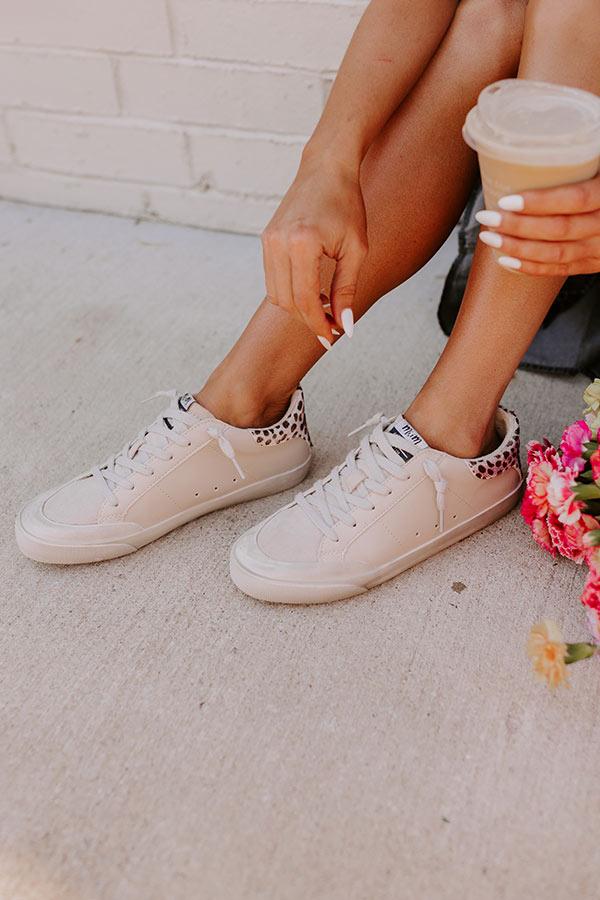 The Mina Vintage Faux Leather Sneaker Product Image