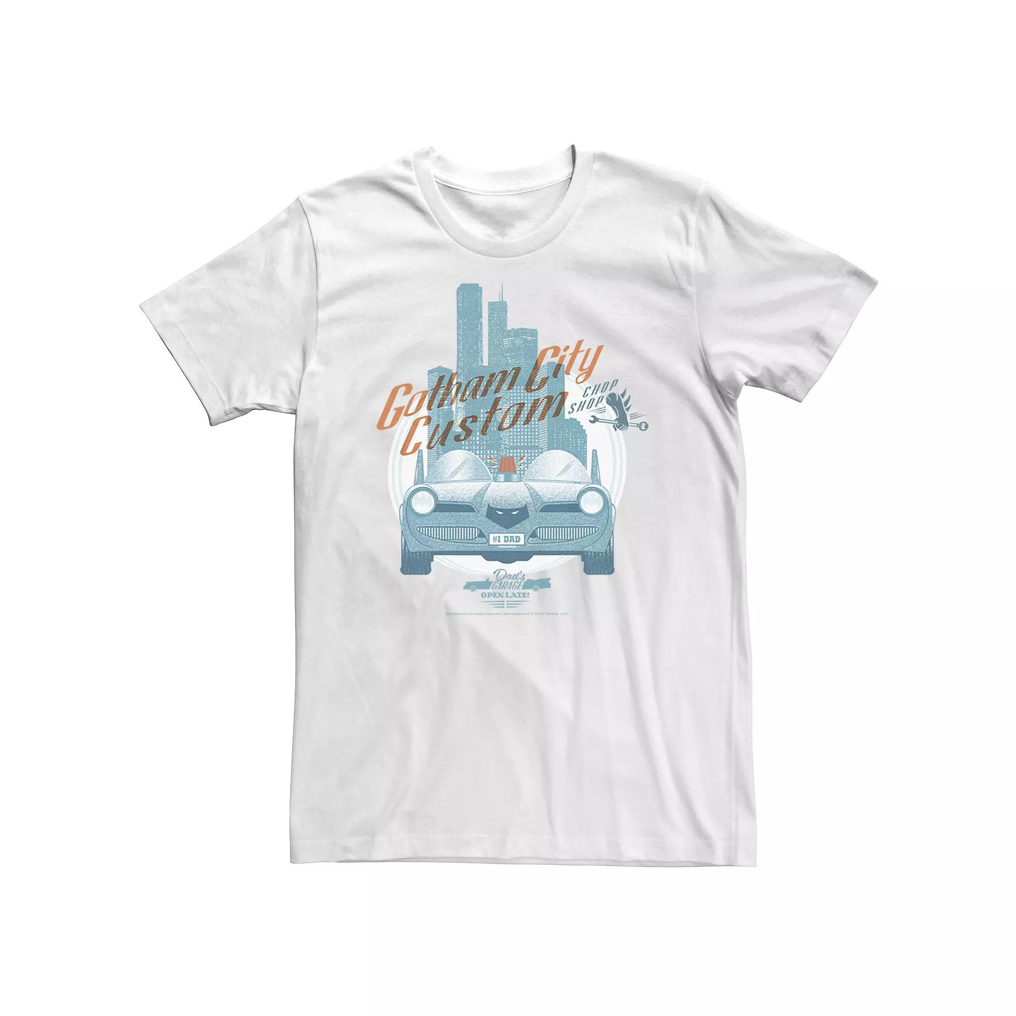 Big & Tall DC Comics Gotham City Customs Shop Poster Tee, Men's,  Product Image