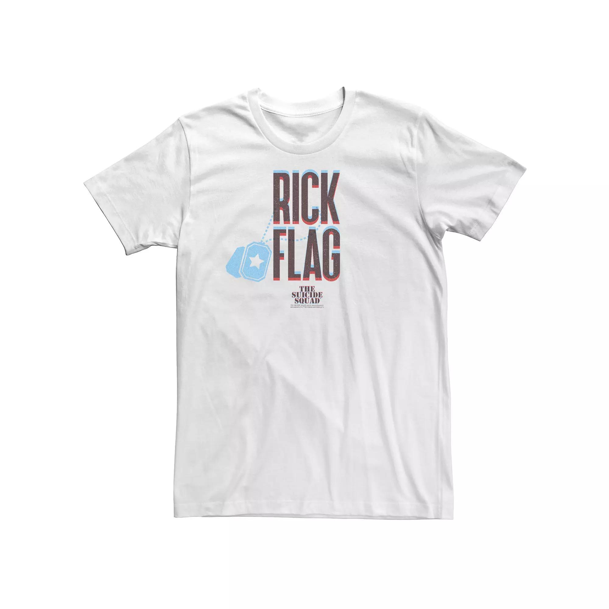Big & Tall DC Comics The Suicide Squad Rick Flag Red And Blue Tee, Men's,  Product Image