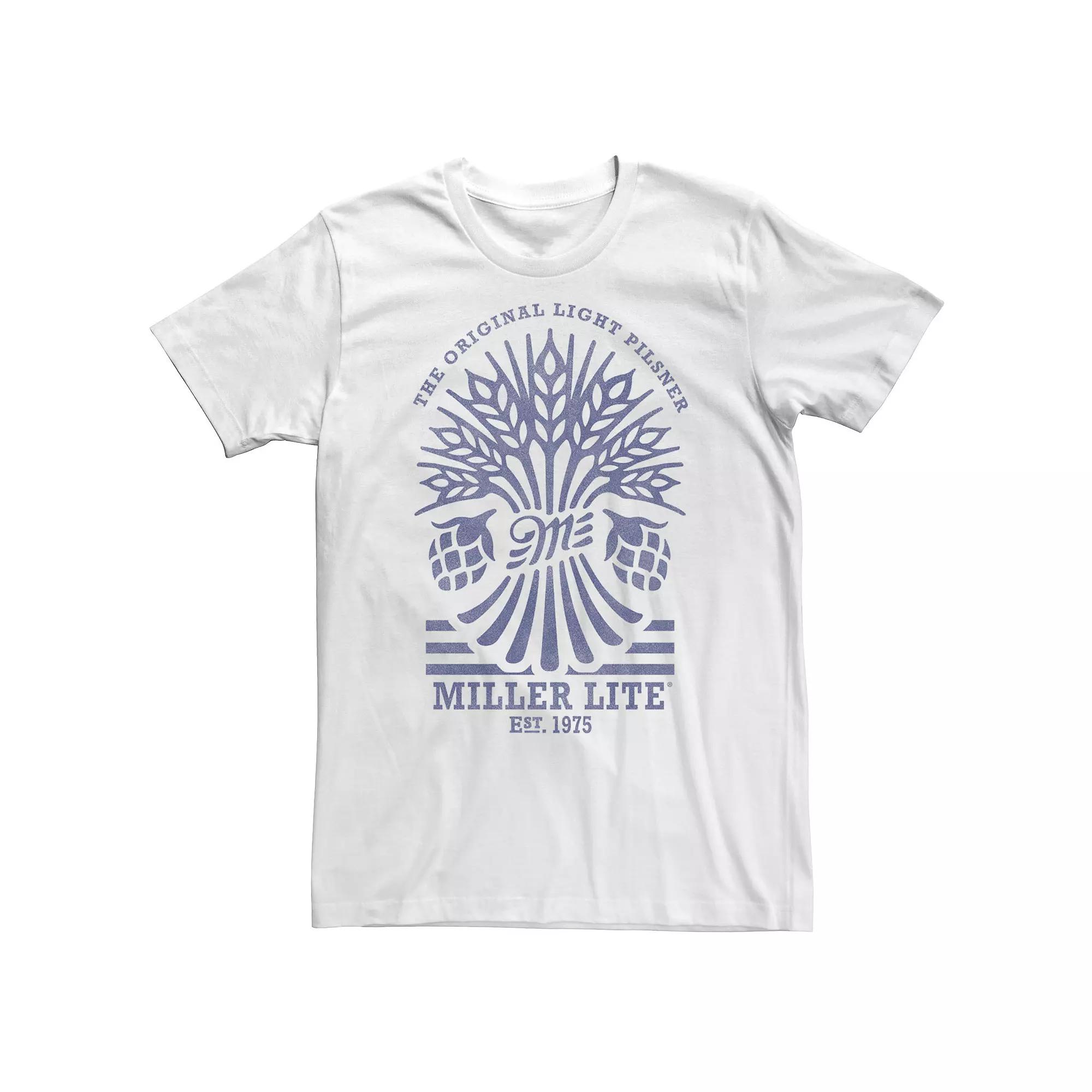 Big & Tall Miller Lite Beer Hops & Wheat Tee, Men's,  Product Image