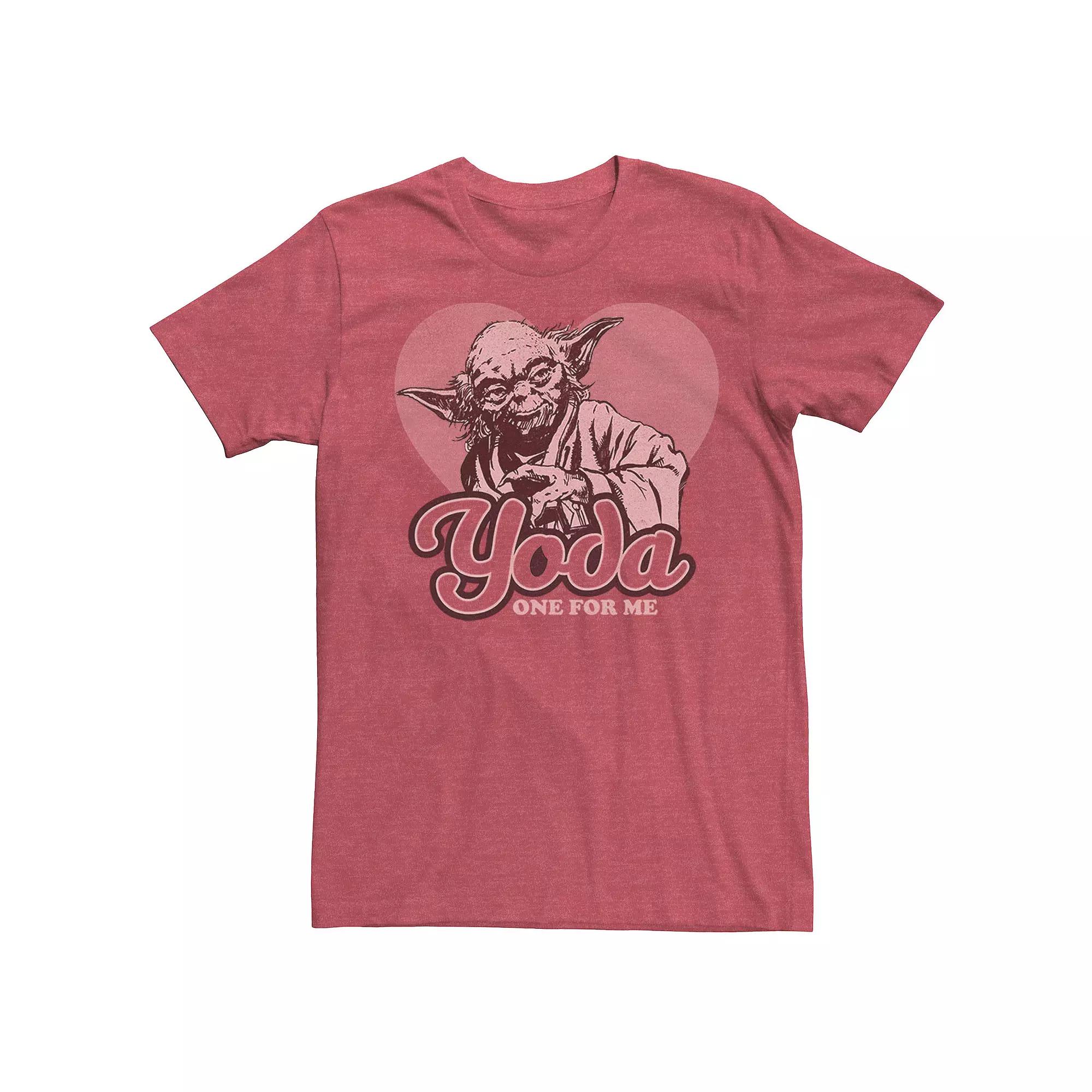 Men's Star Wars Yoda One For Me Heart Vintage Tee,  Product Image