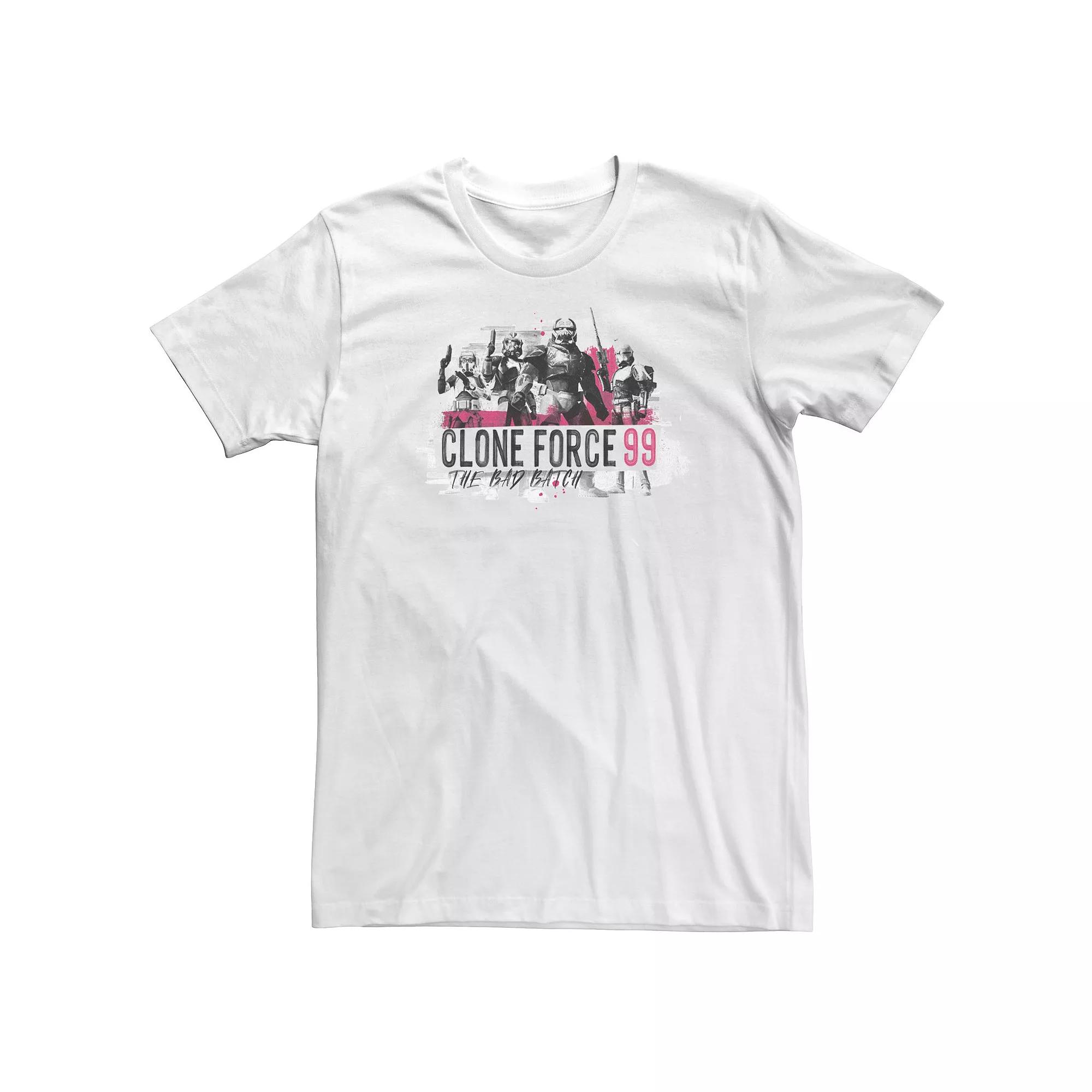 Big & Tall Star Wars Bad Batch Collage Tee, Men's, Size: 4XL, White Product Image