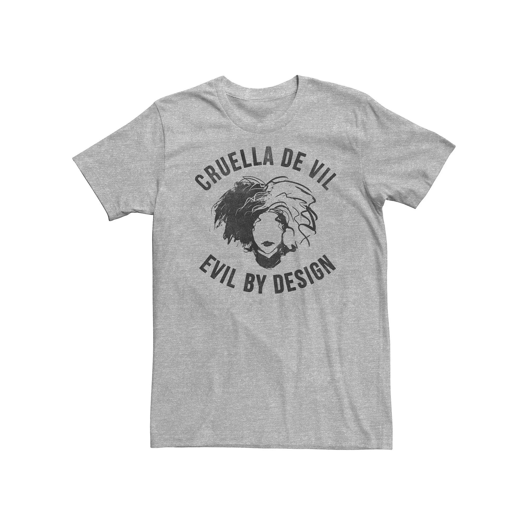 Big & Tall Disney Cruella Evil By Design Tee, Men's,  Product Image