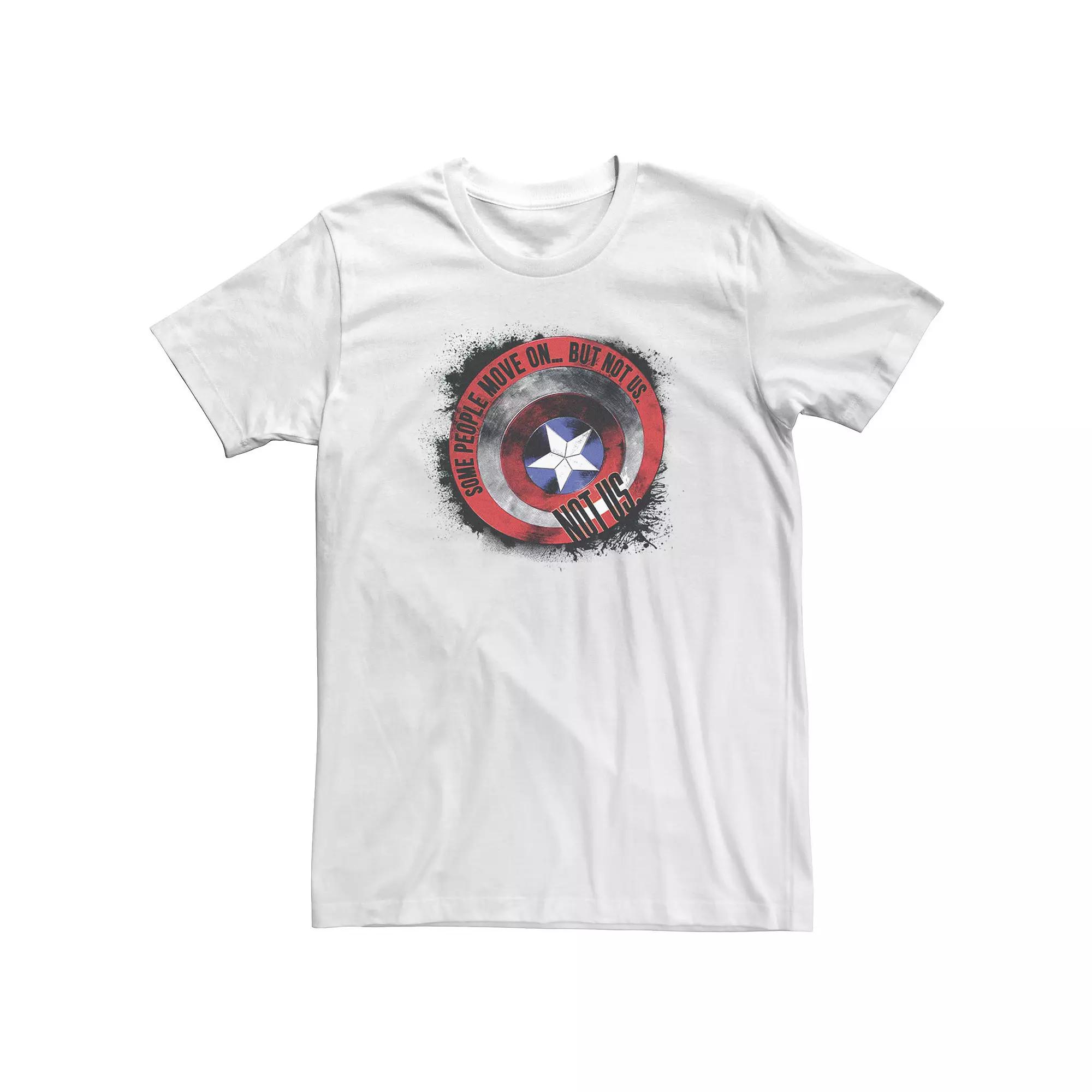 Big & Tall Marvel Avengers Endgame Captain America Shield Quote Fill Tee, Men's,  Product Image