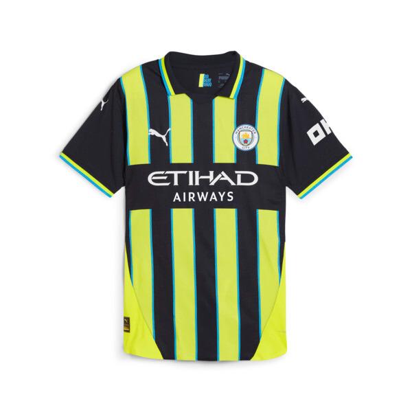 PUMA Manchester City 24/25 Away Replica Big Kids' Soccer Jersey in Dark Blue Product Image