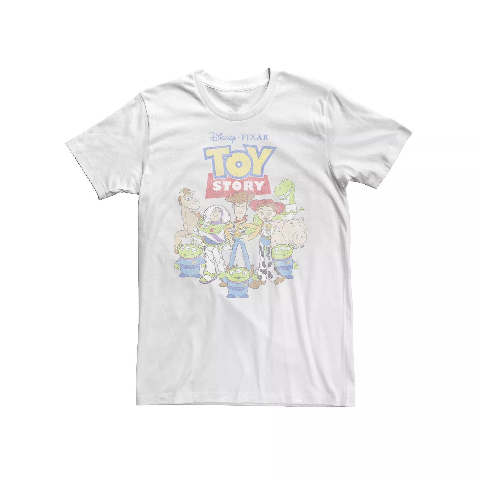 Disney / Pixar's Toy Story Men's Group Shot Tee, Size: Large, White Product Image