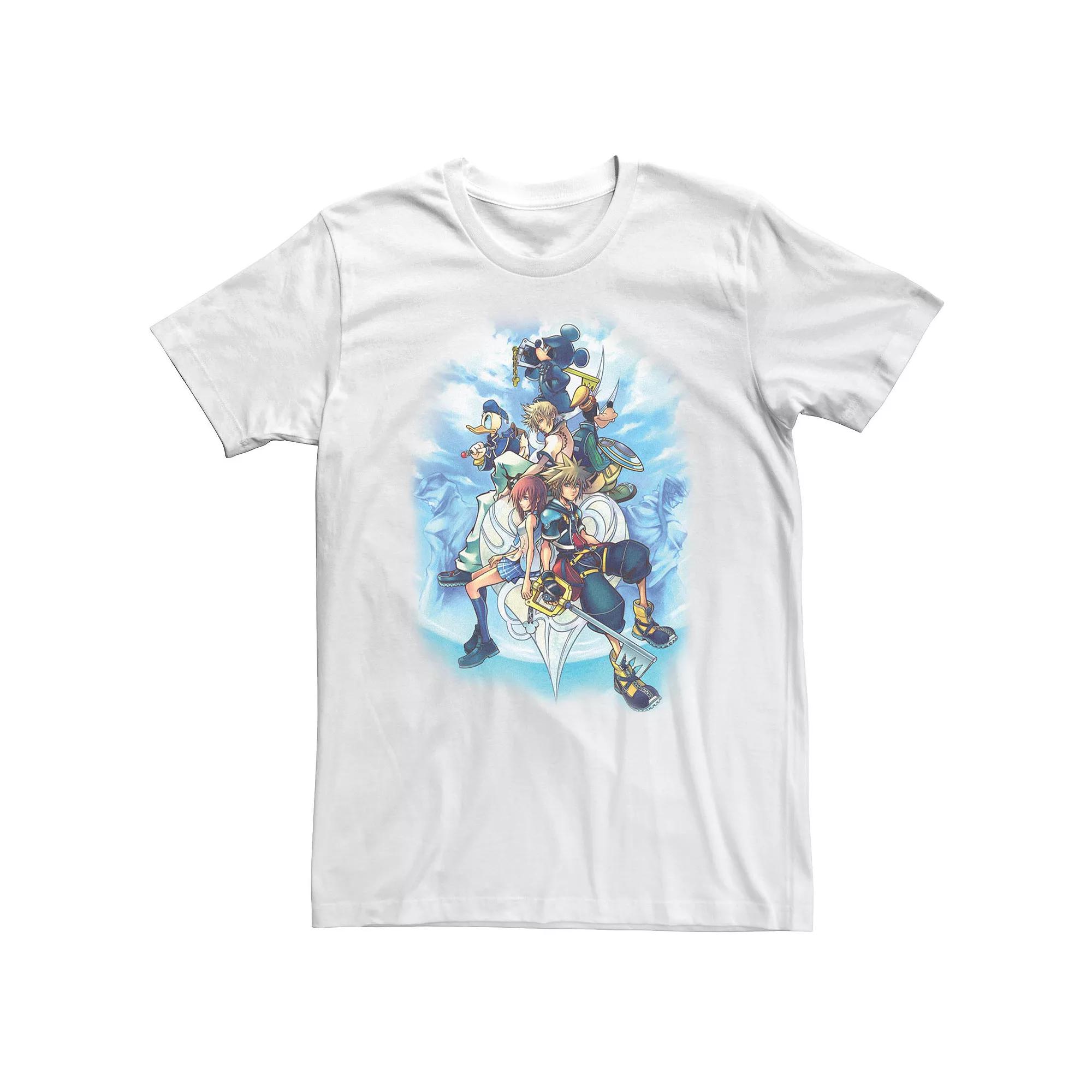 Big & Tall Disney Kingdom Hearts 2 Group Shot Sketch Tee, Men's,  Product Image