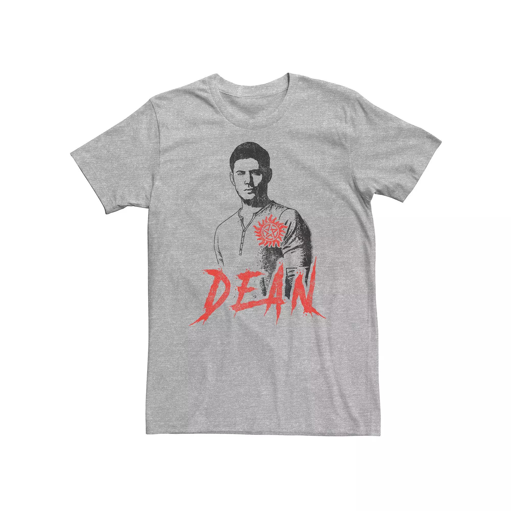 Big & Tall Supernatural Dean Winchester Simple Portrait Tee, Men's,  Product Image
