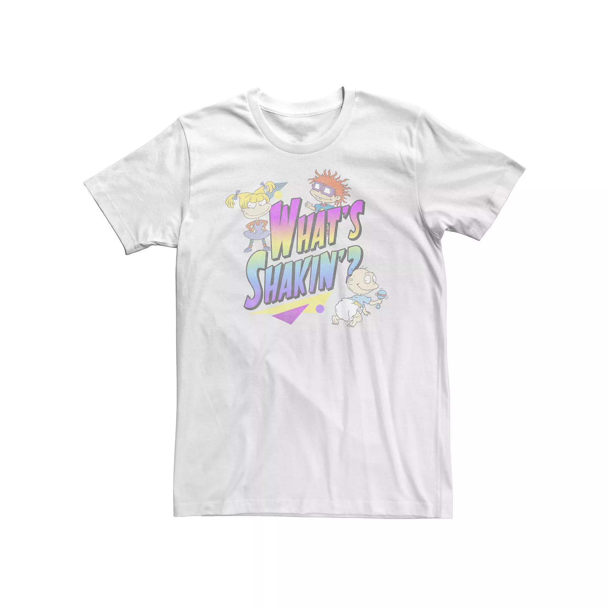 Big & Tall Nickelodeon Rugrats Vintage Neon "What's Shakin'?" Tee, Men's,  Product Image