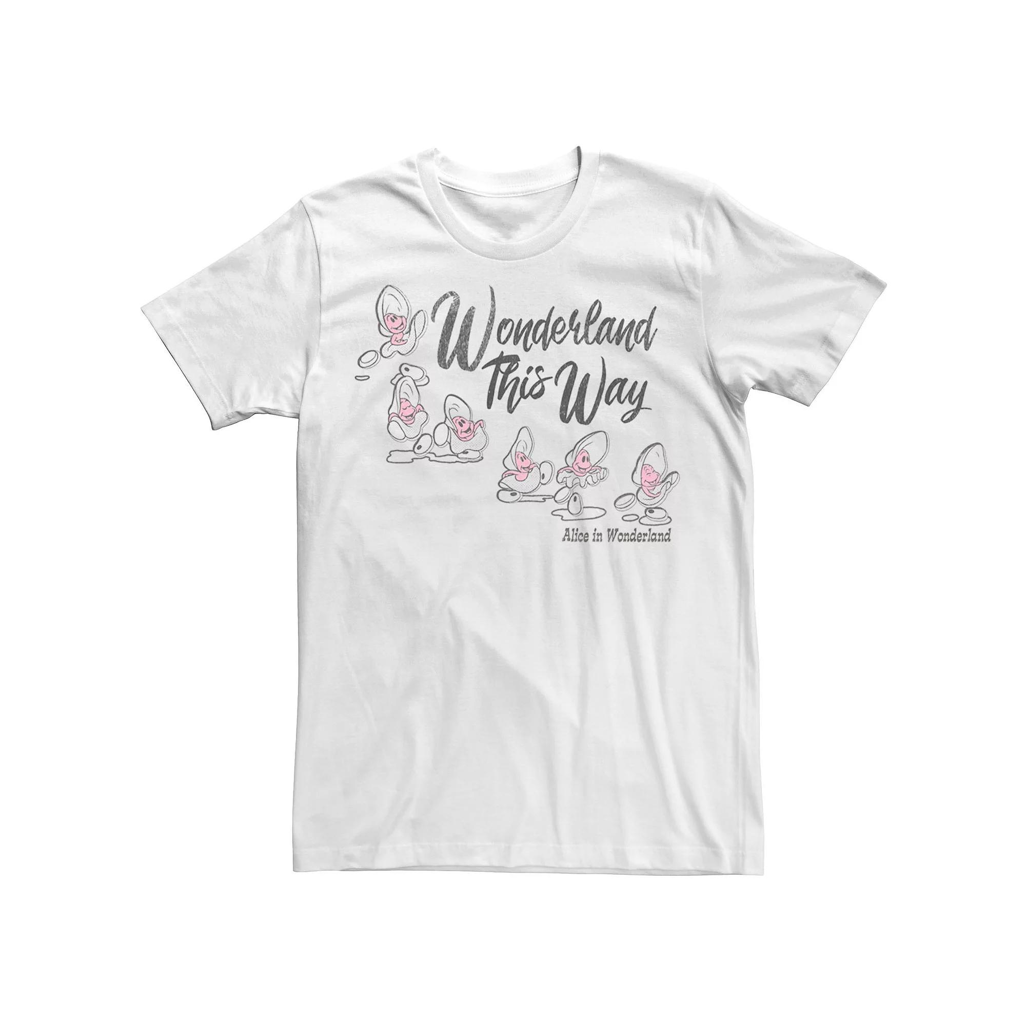 Disney's Alice In Wonderland Baby Oysters Movie Quote Men's Tee, Size: Medium, White Product Image
