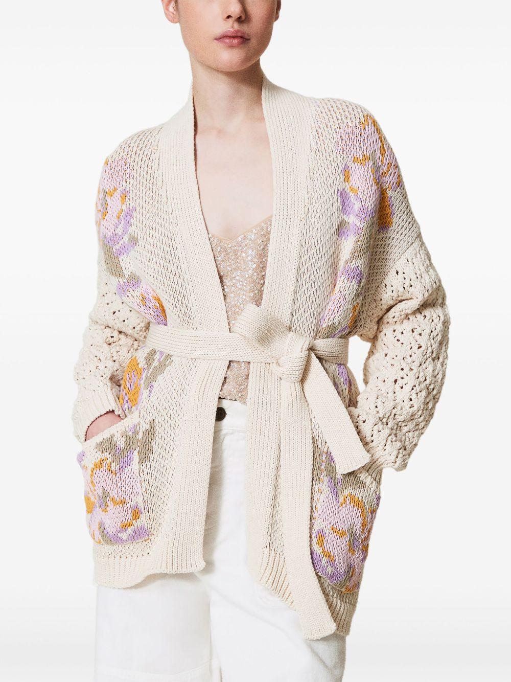 floral-motif cardigan Product Image