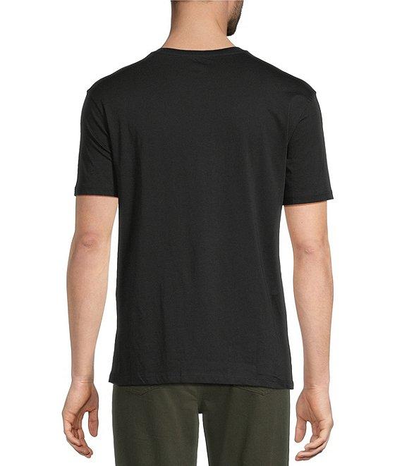 Roundtree & Yorke Big & Tall Solid Cloud Short Sleeve V-Neck T-Shirt Product Image