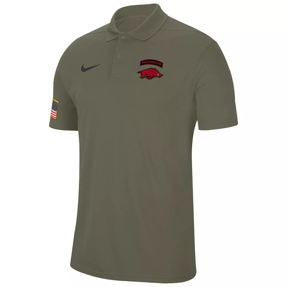 Men's Nike Olive Arkansas Razorbacks Military Appreciation Tour Performance Polo,  Product Image